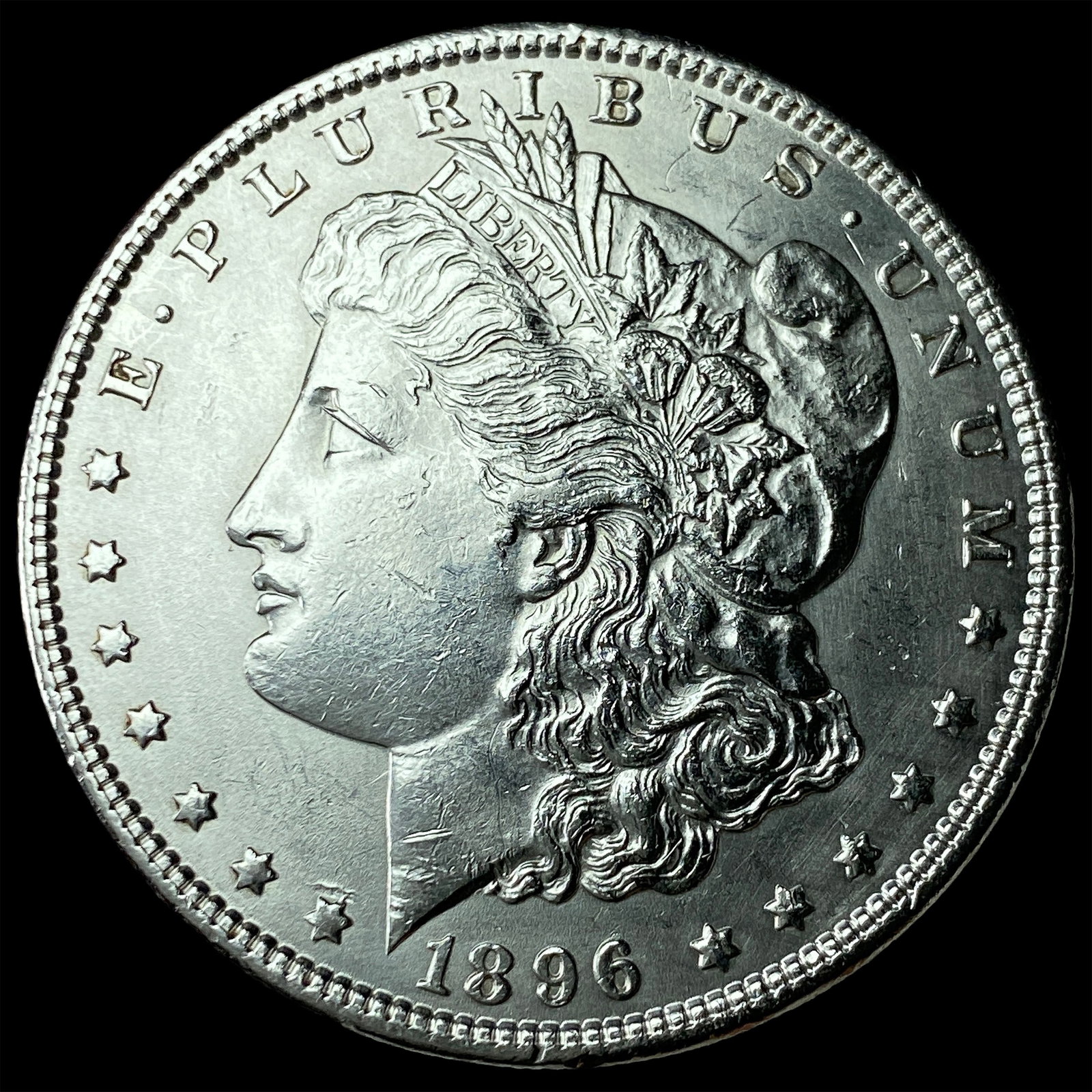 1896 Morgan Silver Dollar CLOSELY UNCIRCULATED: 1896 Morgan Silver Dollar CLOSELY UNCIRCULATED