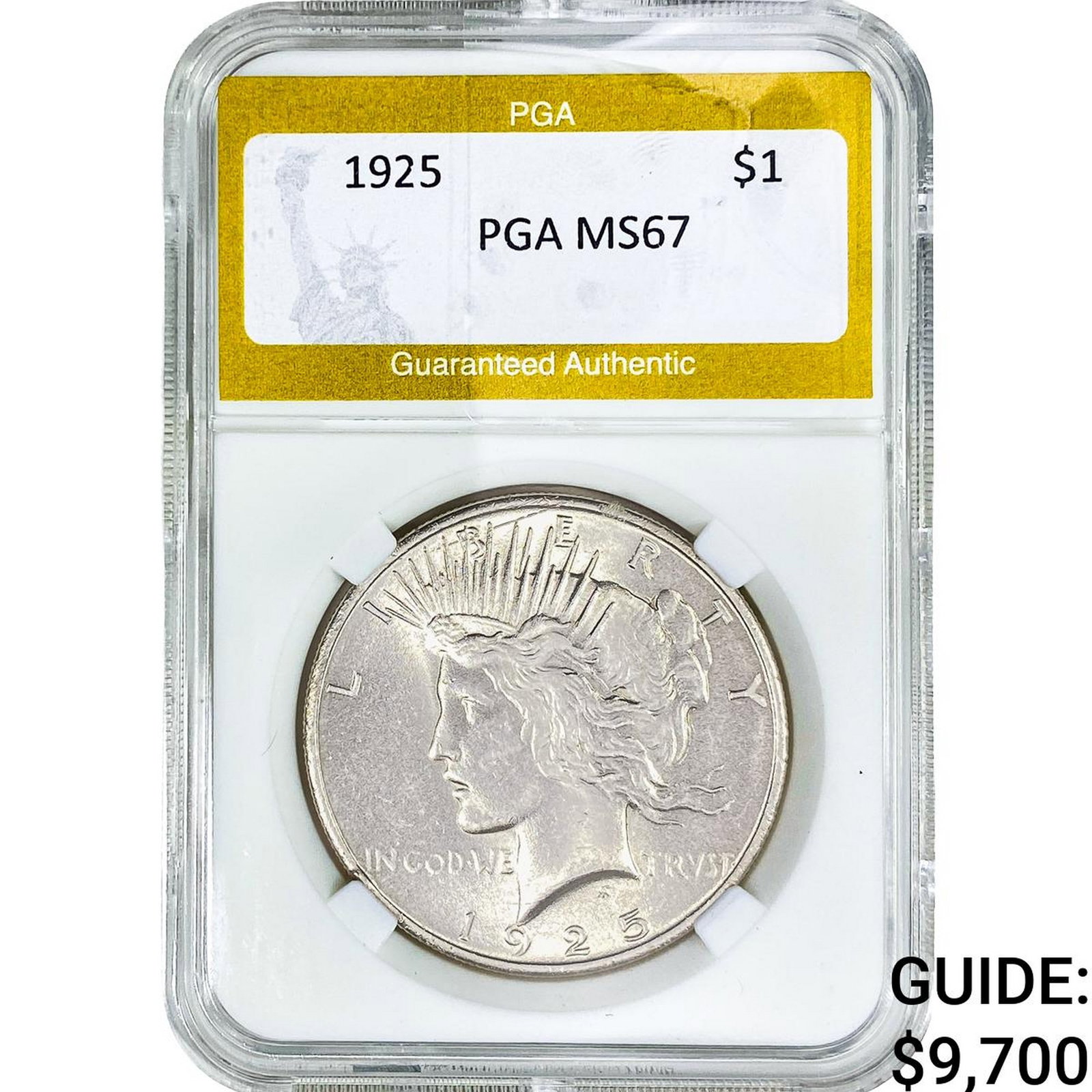1925 Silver Peace Dollar PGA MS67 (1 of 2)