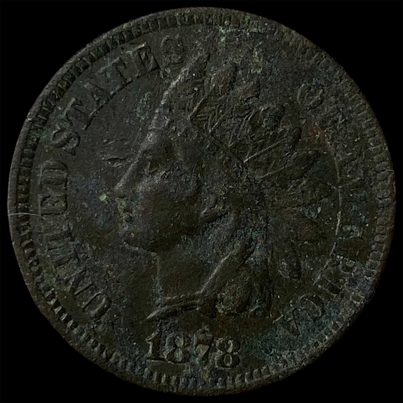 1878 Indian Head Cent NEARLY UNCIRCULATED: 1878 Indian Head Cent NEARLY UNCIRCULATED