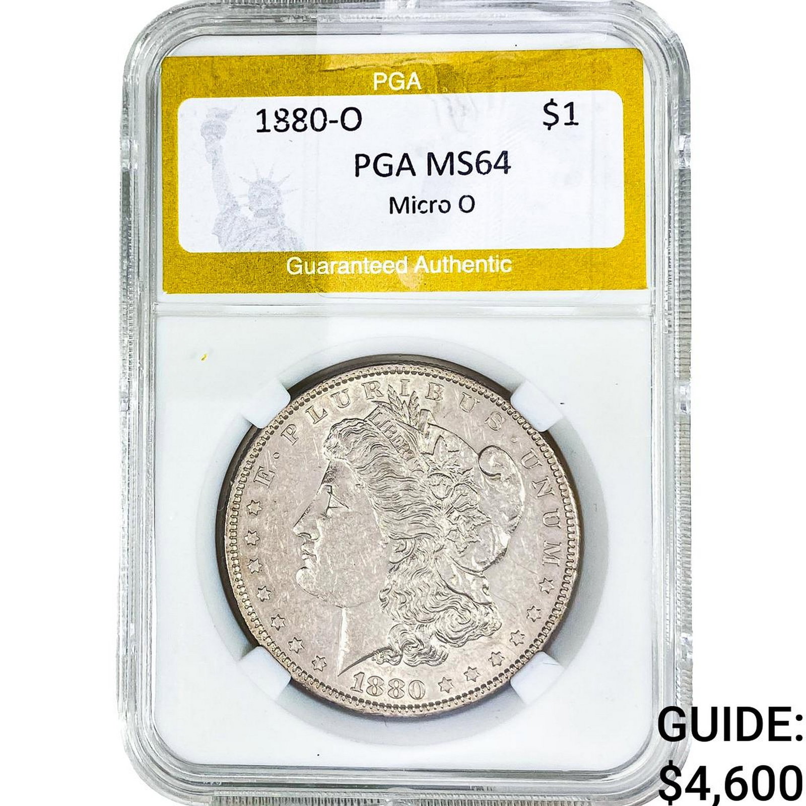1880-O Morgan Silver Dollar PGA MS64 Micro O (1 of 2)