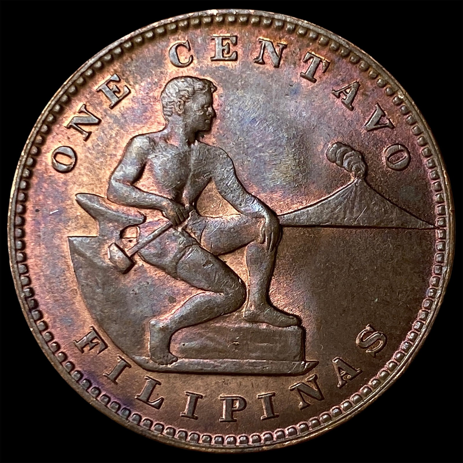 1944-S Bronze One Centavo Philippines SUPERB GEM BU: 1944-S Bronze One Centavo Philippines SUPERB GEM BU