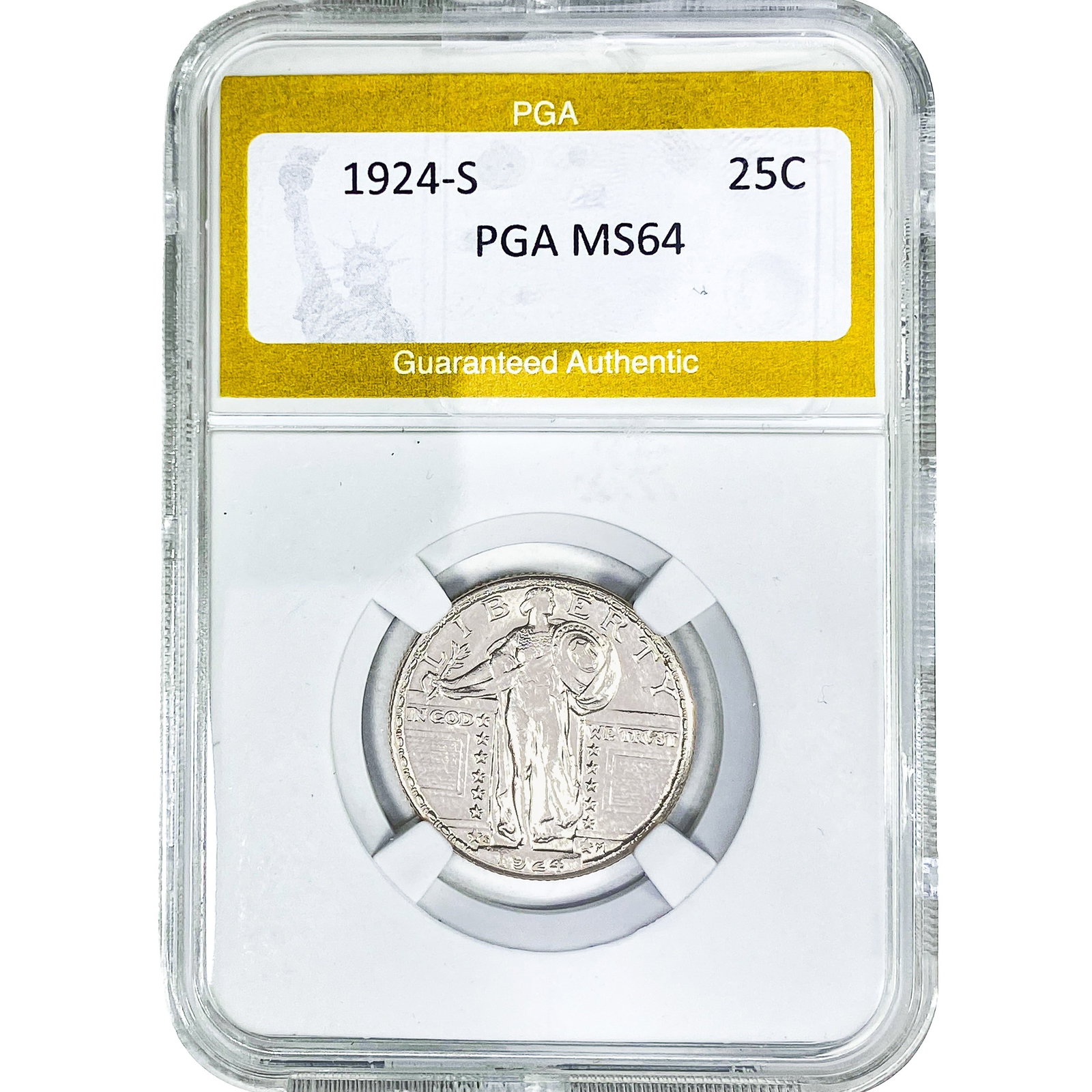 1924-S Standing Liberty Quarter PGA MS64 (1 of 2)