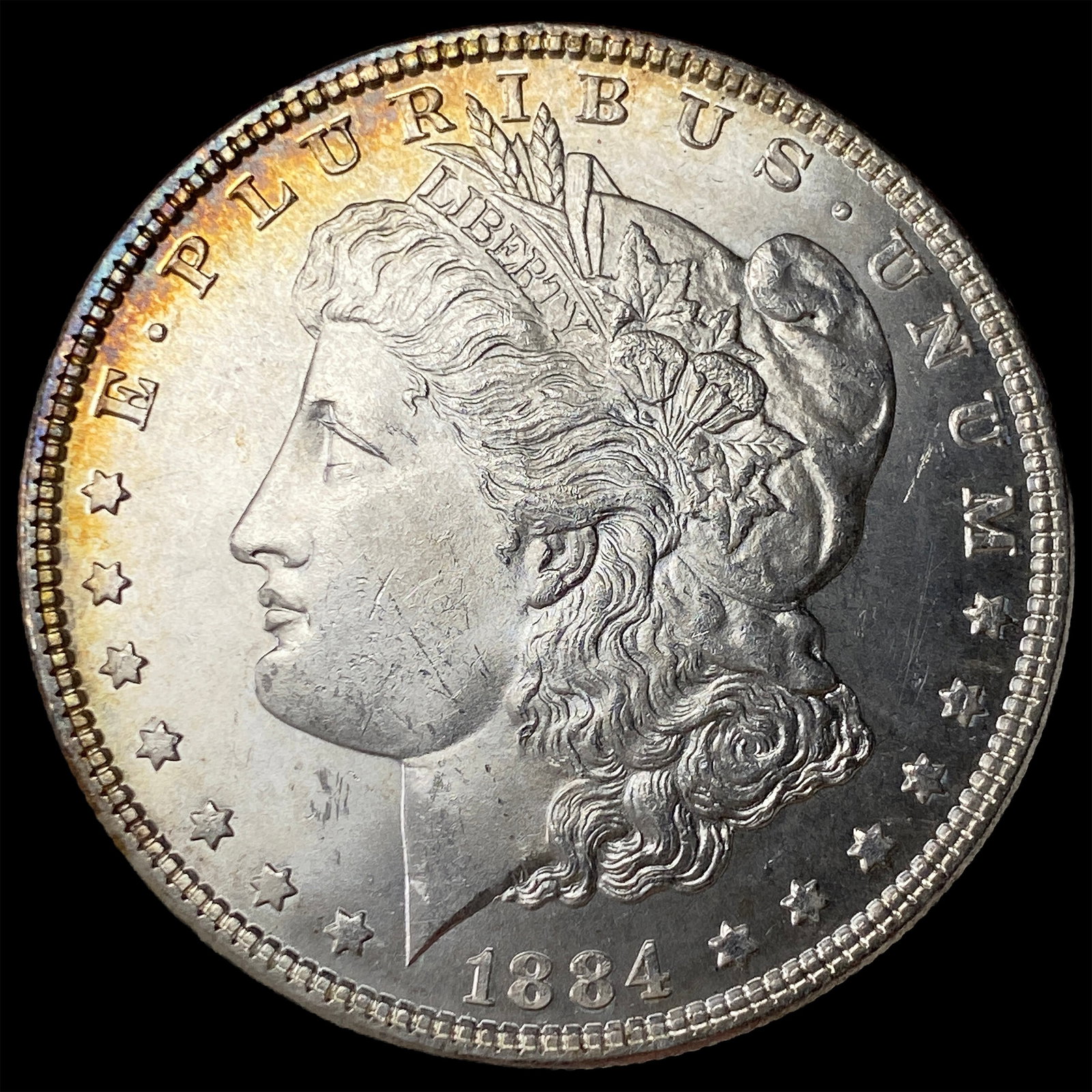 1884-S Silver Morgan Dollar CHOICE BU: 1884-S Silver Morgan Dollar CHOICE BU