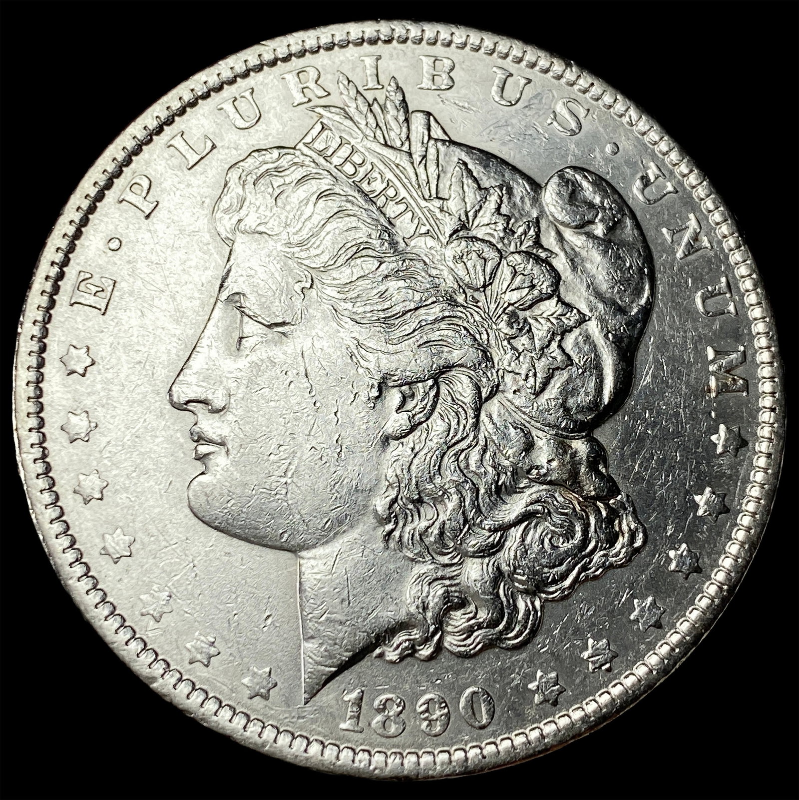 1890-S Silver Morgan Dollar CLOSELY UNCIRCULATED: 1890-S Silver Morgan Dollar CLOSELY UNCIRCULATED