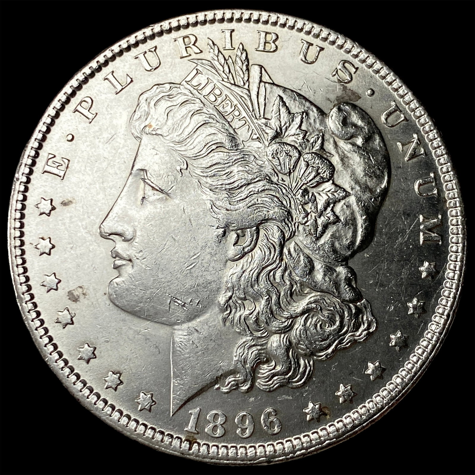 1896 Silver Morgan Dollar CHOICE AU: 1896 Silver Morgan Dollar CHOICE AU