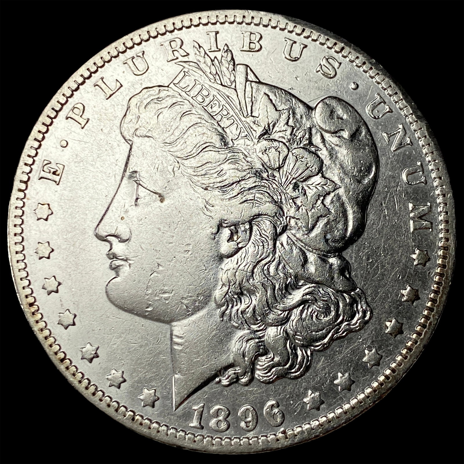 1896-O Silver Morgan Dollar ABOUT UNCIRCULATED: 1896-O Silver Morgan Dollar ABOUT UNCIRCULATED