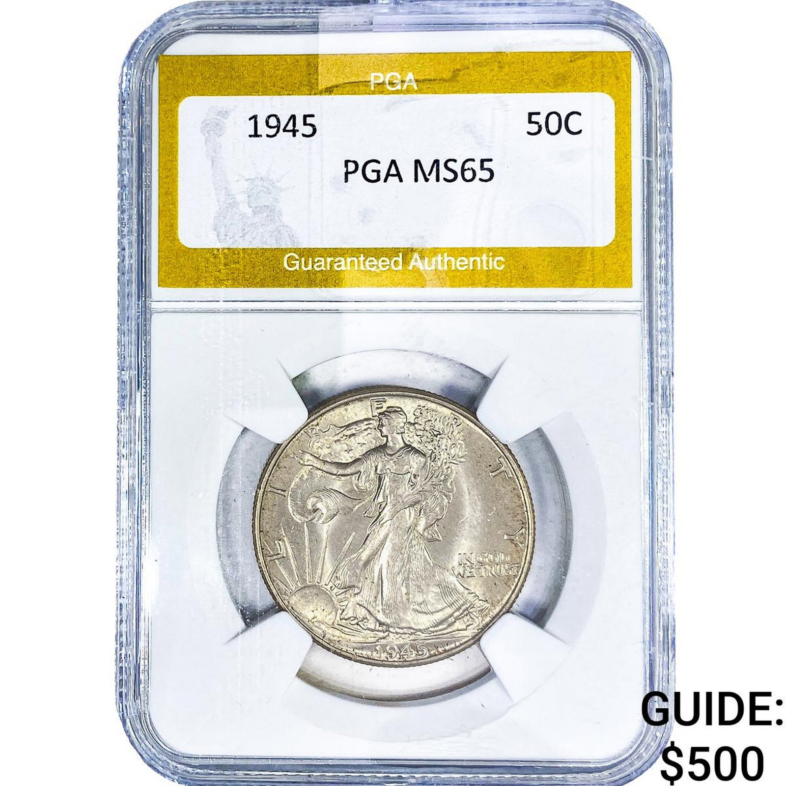 1945 Walking Liberty Half Dollar PGA MS65 (1 of 2)