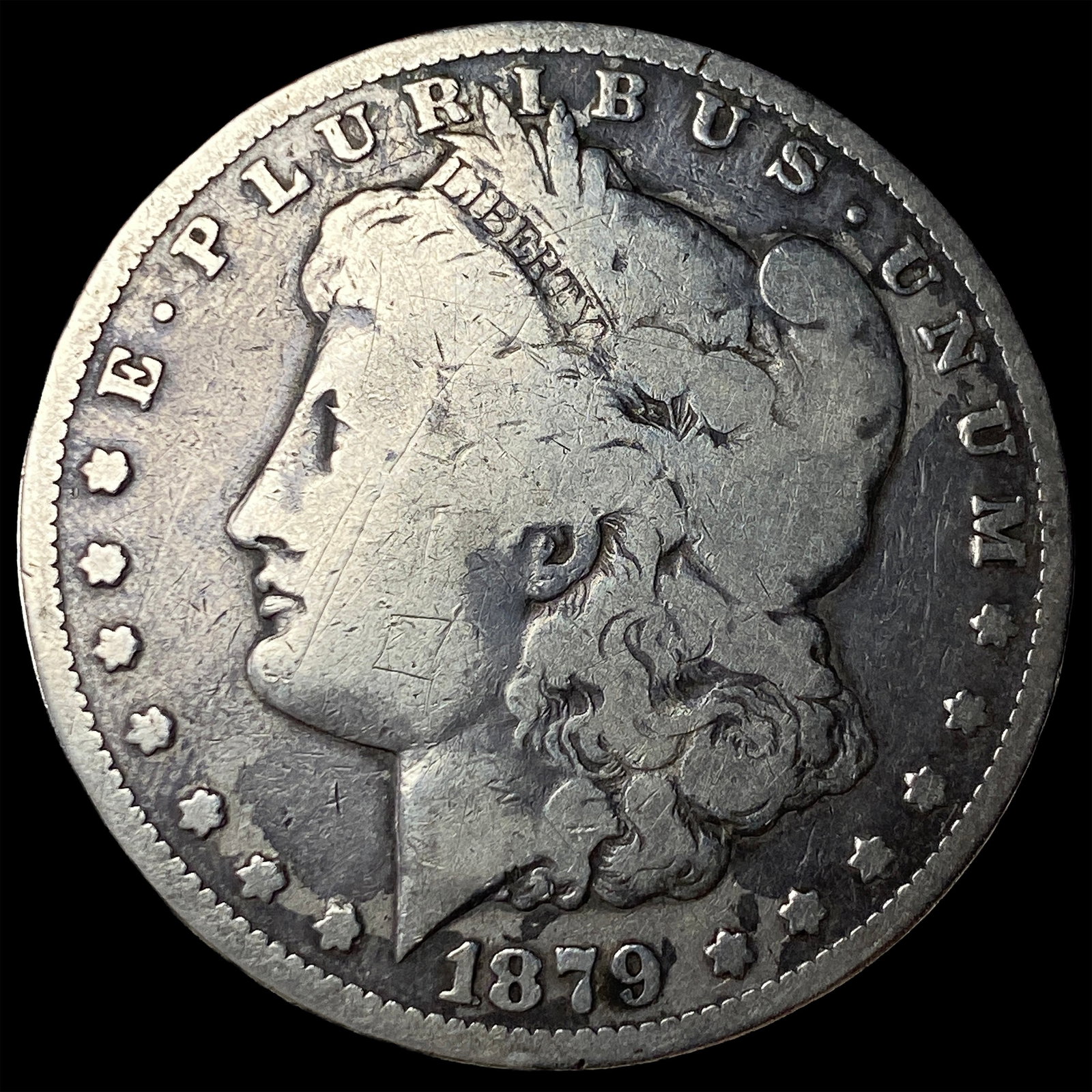 1879-CC Silver Morgan Dollar LIGHTLY CIRCULATED: 1879-CC Silver Morgan Dollar LIGHTLY CIRCULATED