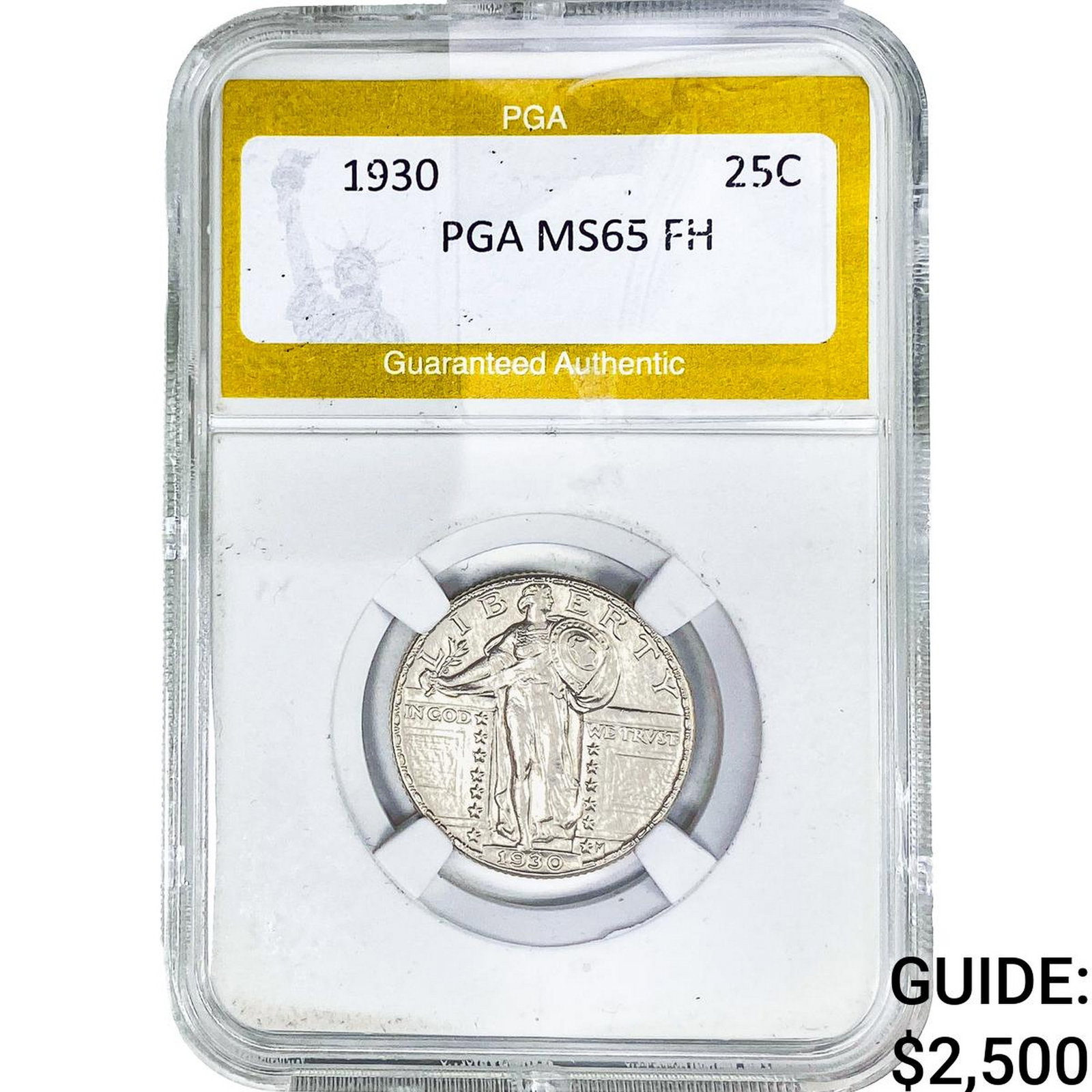 1930 Standing Liberty Quarter PGA MS65 FH (1 of 2)