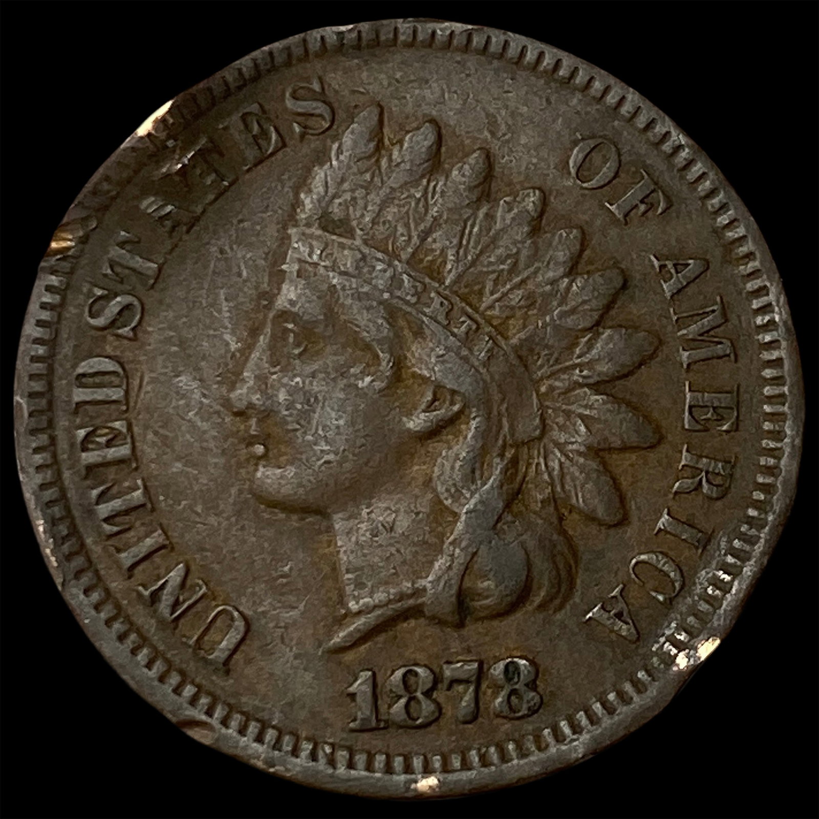 1878 Indian Head Cent NEARLY UNCIRCULATED: 1878 Indian Head Cent NEARLY UNCIRCULATED