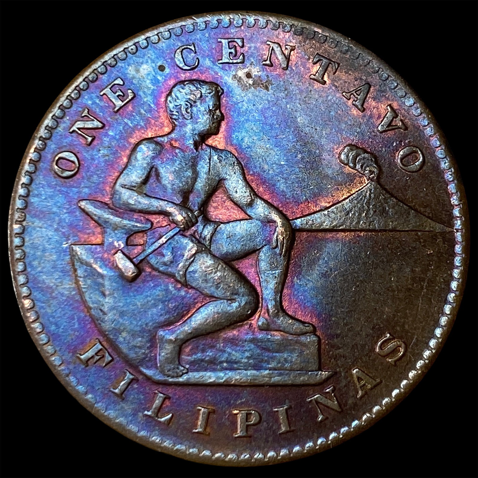 1944-S Bronze One Centavo Philippines GEM BU (1 of 2)