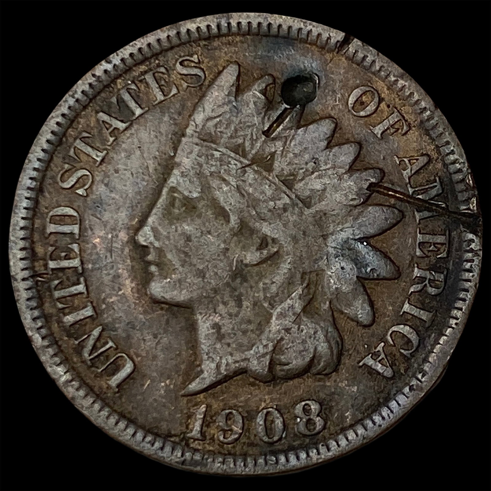1908-S Indian Head Cent LIGHTLY CIRCULATED: 1908-S Indian Head Cent LIGHTLY CIRCULATED