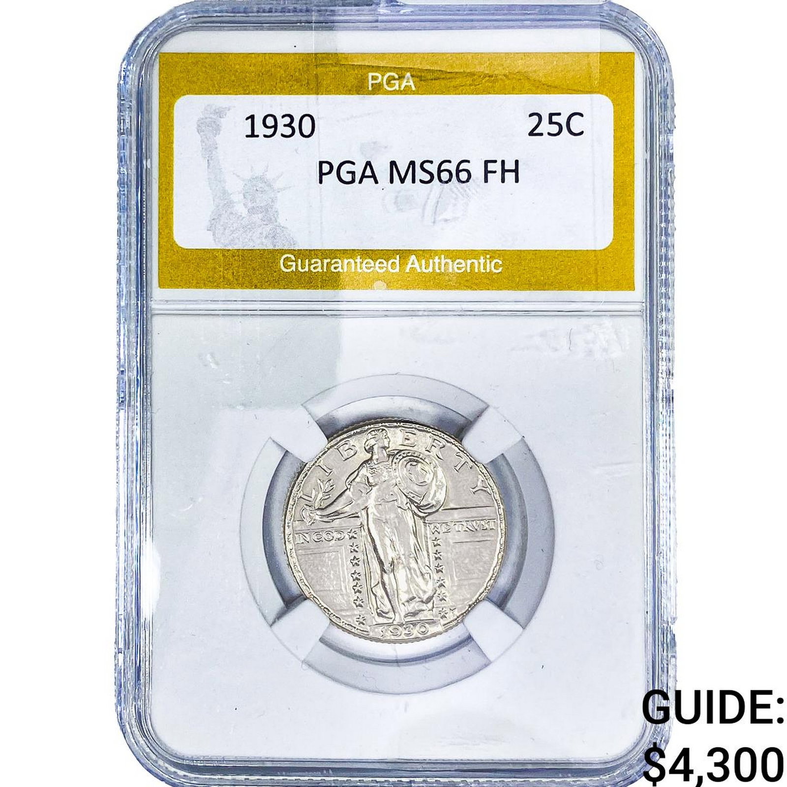 1930 Standing Liberty Quarter PGA MS66 FH (1 of 2)