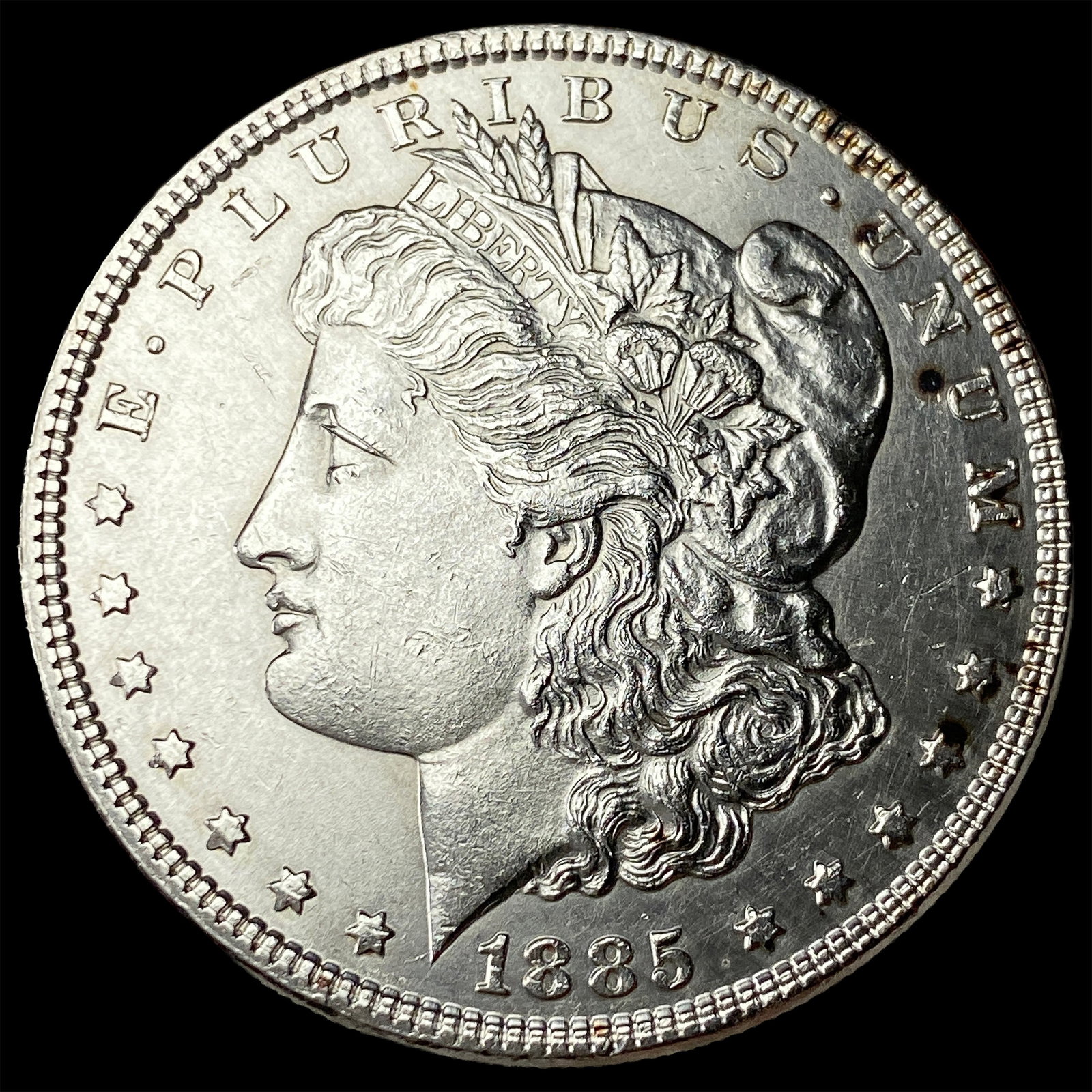 1885 Silver Morgan Dollar CLOSELY UNCIRCULATED: 1885 Silver Morgan Dollar CLOSELY UNCIRCULATED