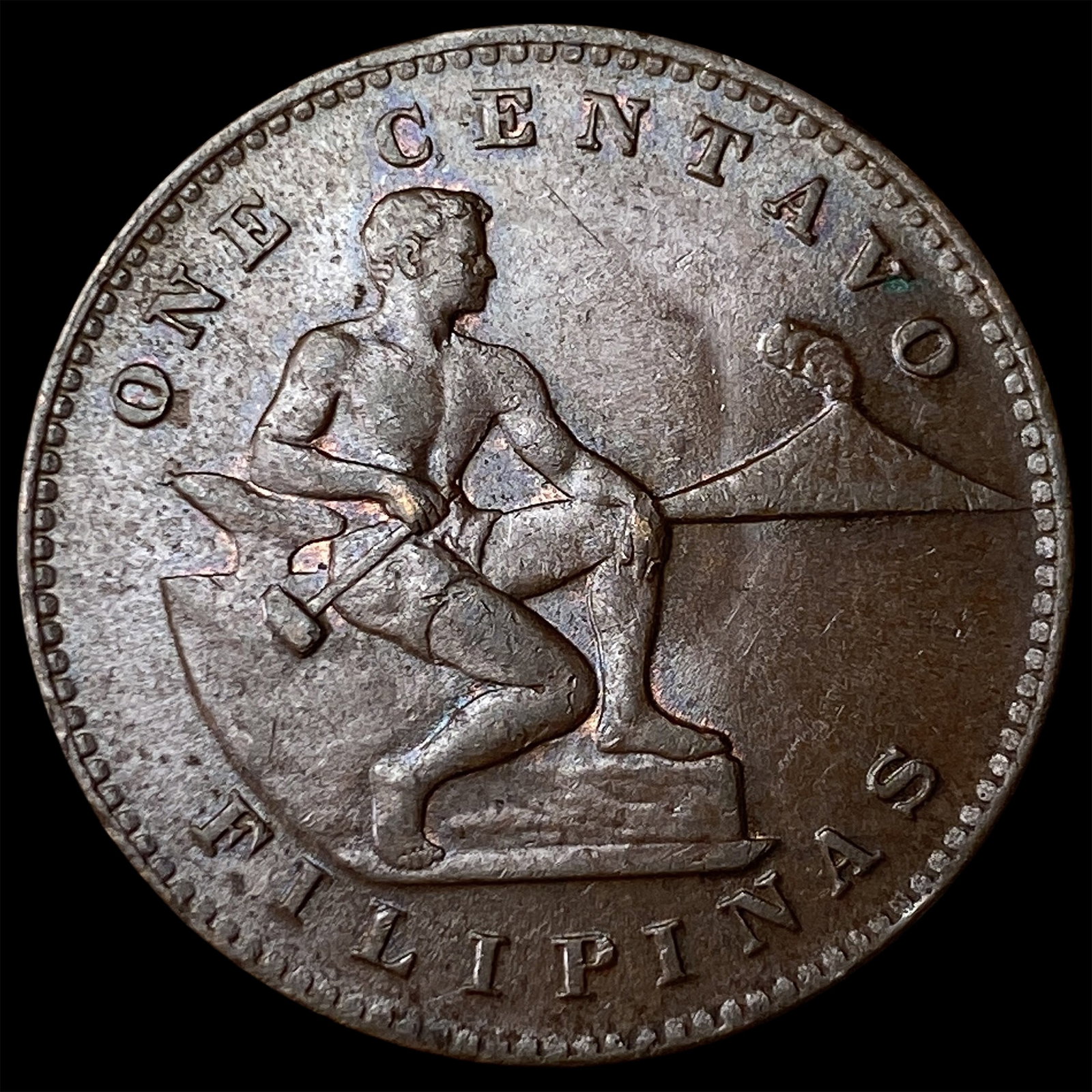1944-S Bronze One Centavo Philippines GEM BU (1 of 2)