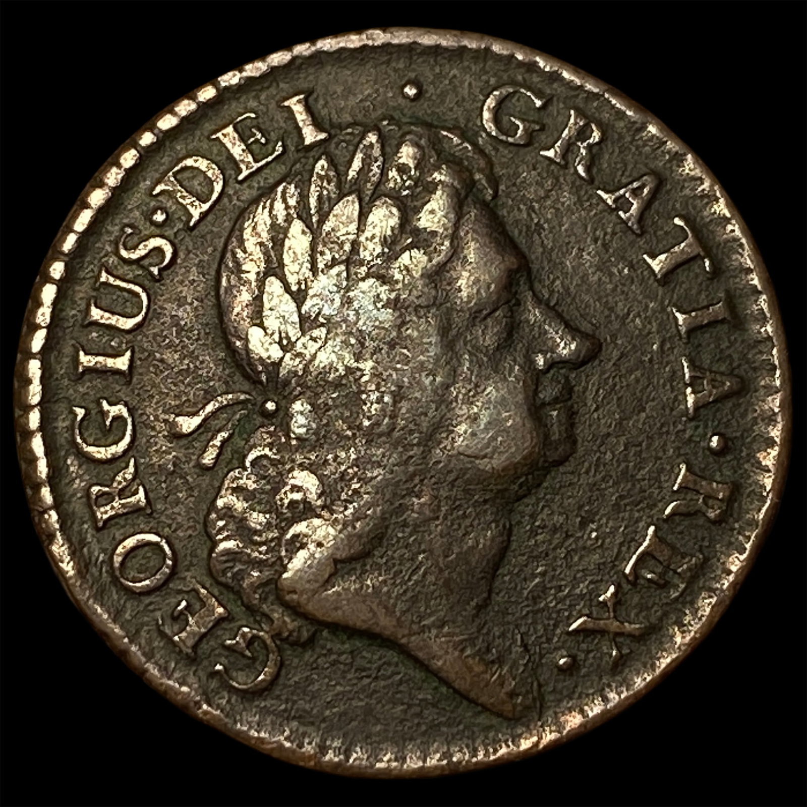 1723 Ireland George I Halfpenny NEARLY UNCIRCULATED (1 of 2)