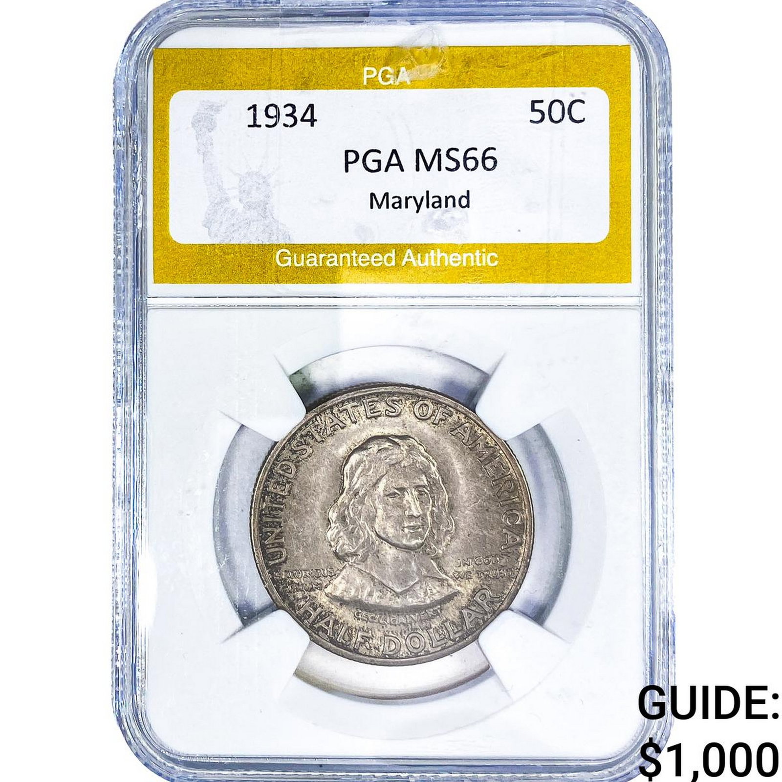 1934 Maryland Half Dollar PGA MS66 (1 of 2)