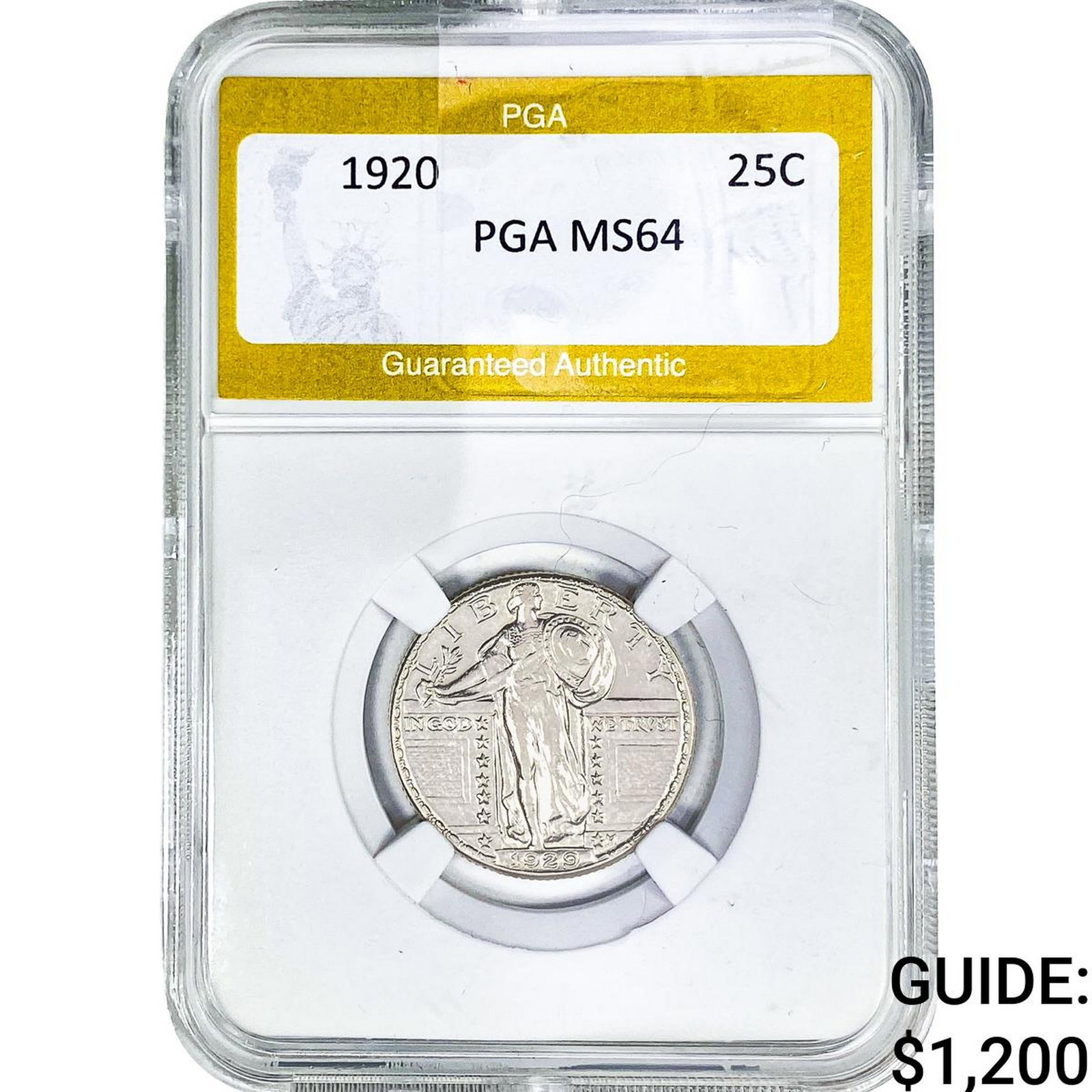 1920 Standing Liberty Quarter PGA MS64 (1 of 2)