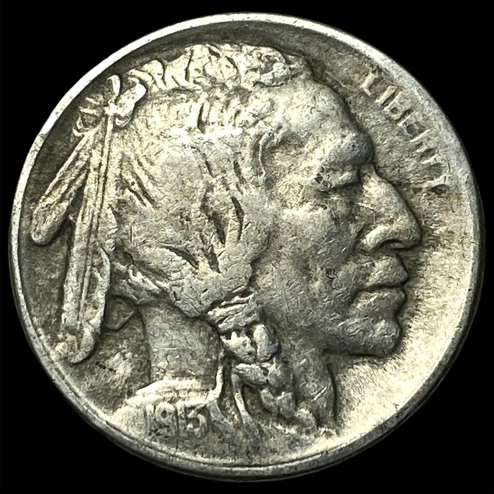 1913-S Type 1 Buffalo Nickel NEARLY UNCIRCULATED: 1913-S Type 1 Buffalo Nickel NEARLY UNCIRCULATED