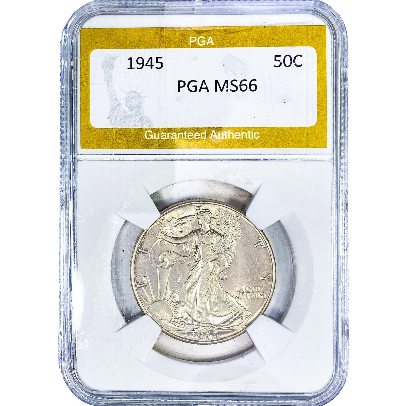 1945 Walking Liberty Half Dollar PGA MS66 (1 of 2)