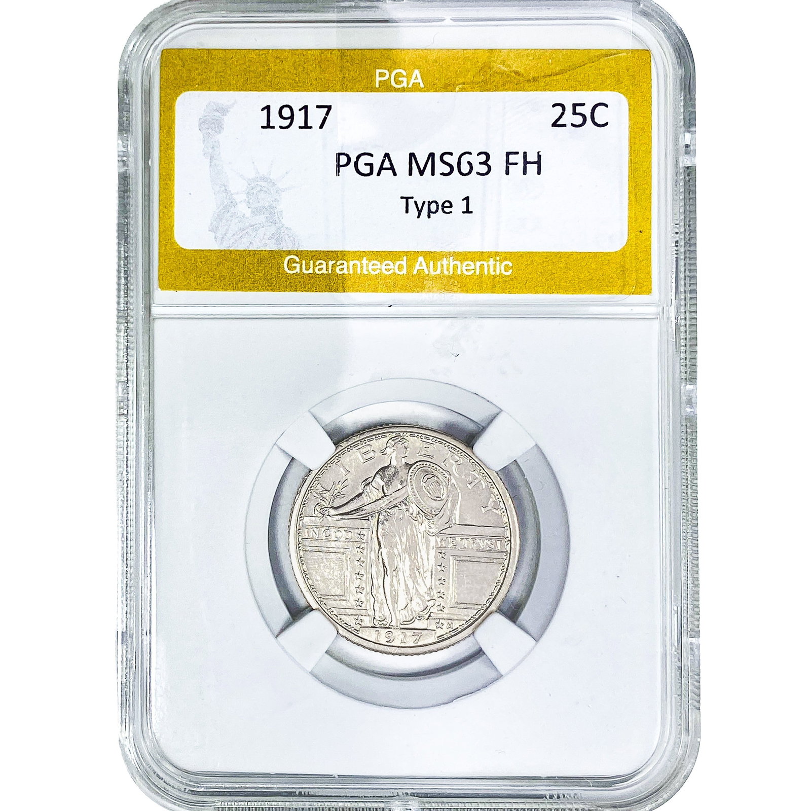 1917 Standing Liberty Quarter PGA MS63 FH Type 1 (1 of 2)