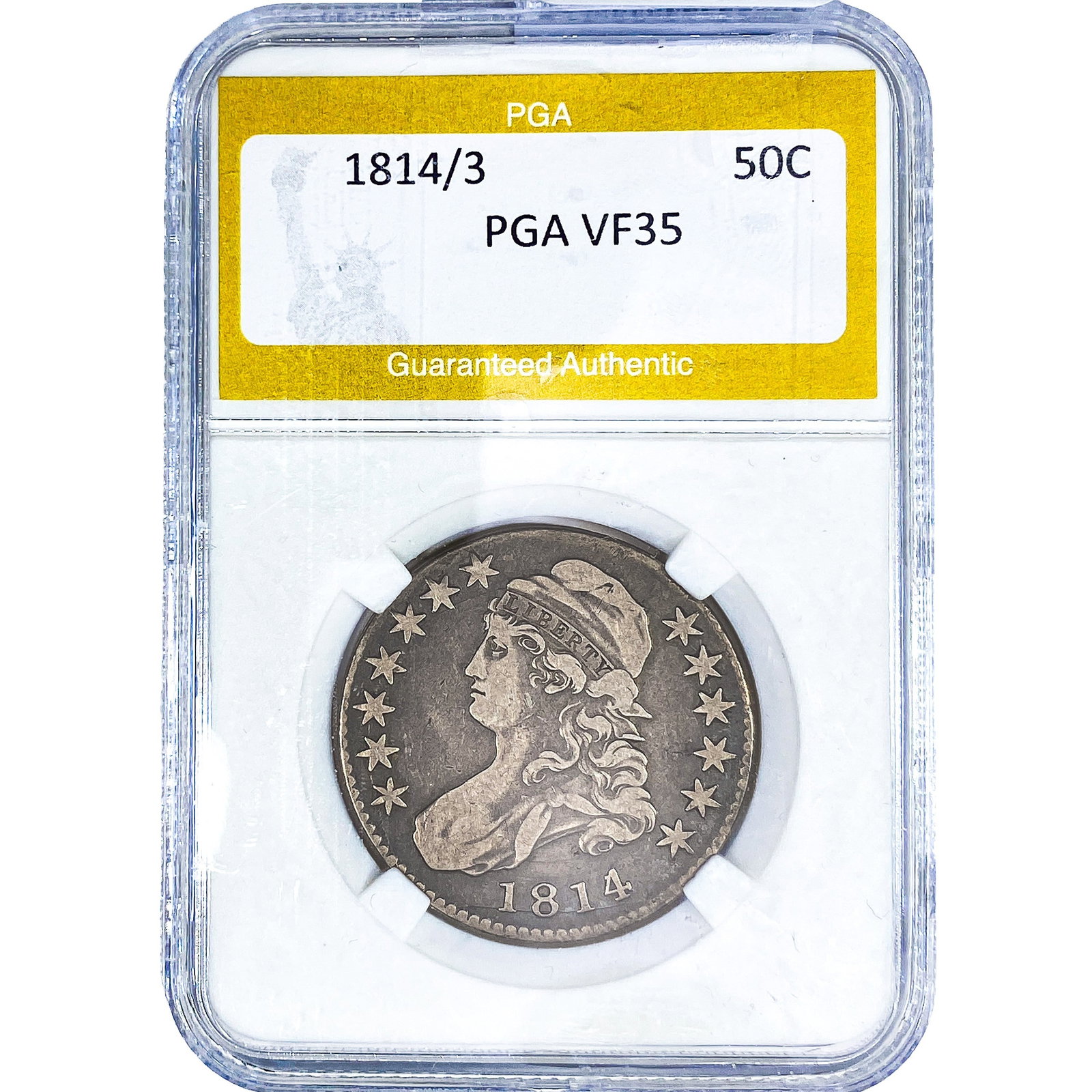 1814/3 Capped Bust Half Dollar PGA VF35 (1 of 2)