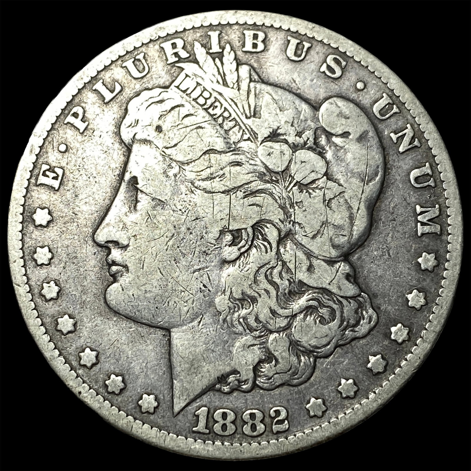 1882-CC Silver Morgan Dollar LIGHTLY CIRCULATED: 1882-CC Silver Morgan Dollar LIGHTLY CIRCULATED