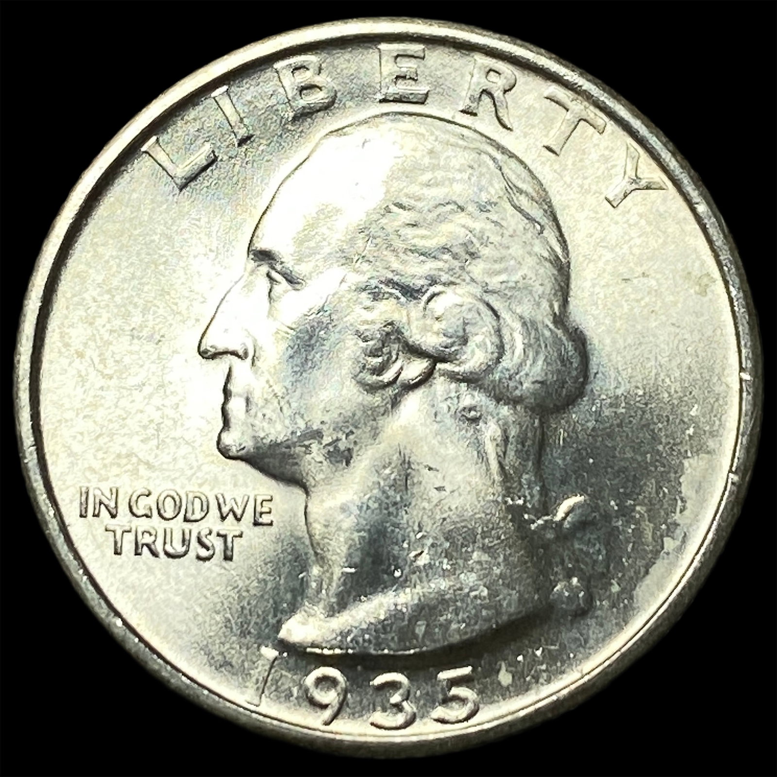 1935-S Silver Washington Quarter UNCIRCULATED: 1935-S Silver Washington Quarter UNCIRCULATED