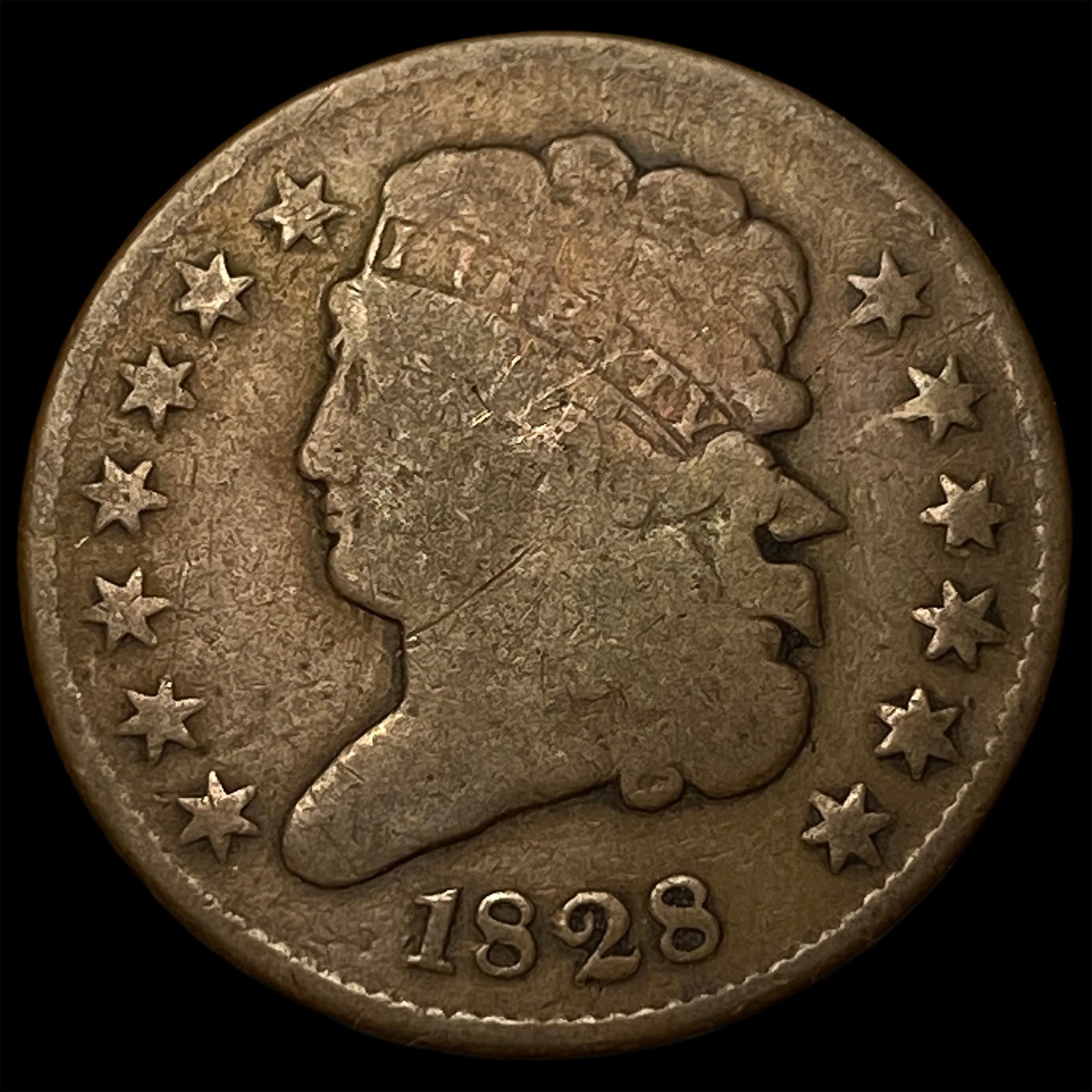 1828 Classic Head Half Cent LIGHTLY CIRCULATED (1 of 2)
