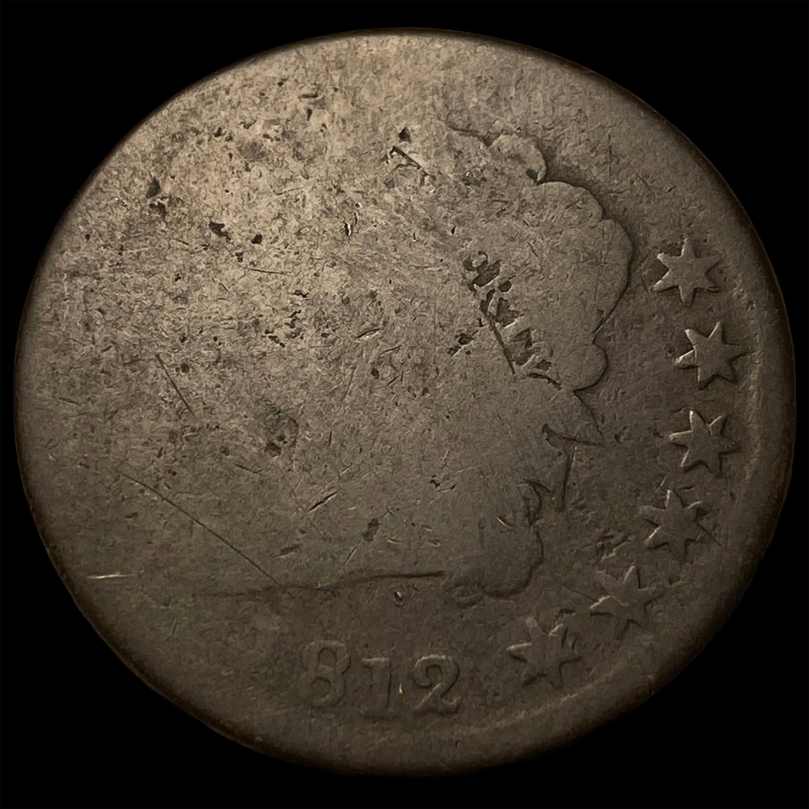 1812 Classic Head Large Cent NICELY CIRCULATED (1 of 2)