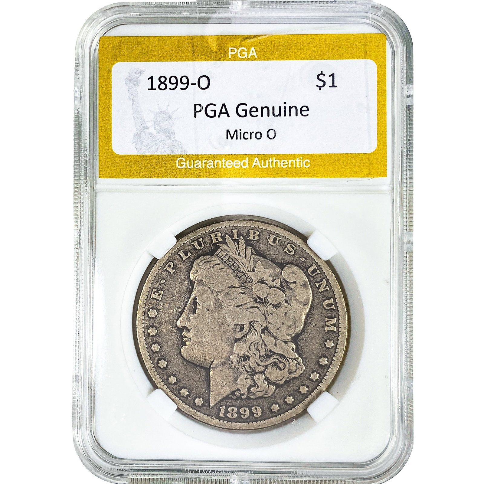 1899-O Morgan Silver Dollar PGA G Micro O: 1899-O Morgan Silver Dollar PGA G Micro O