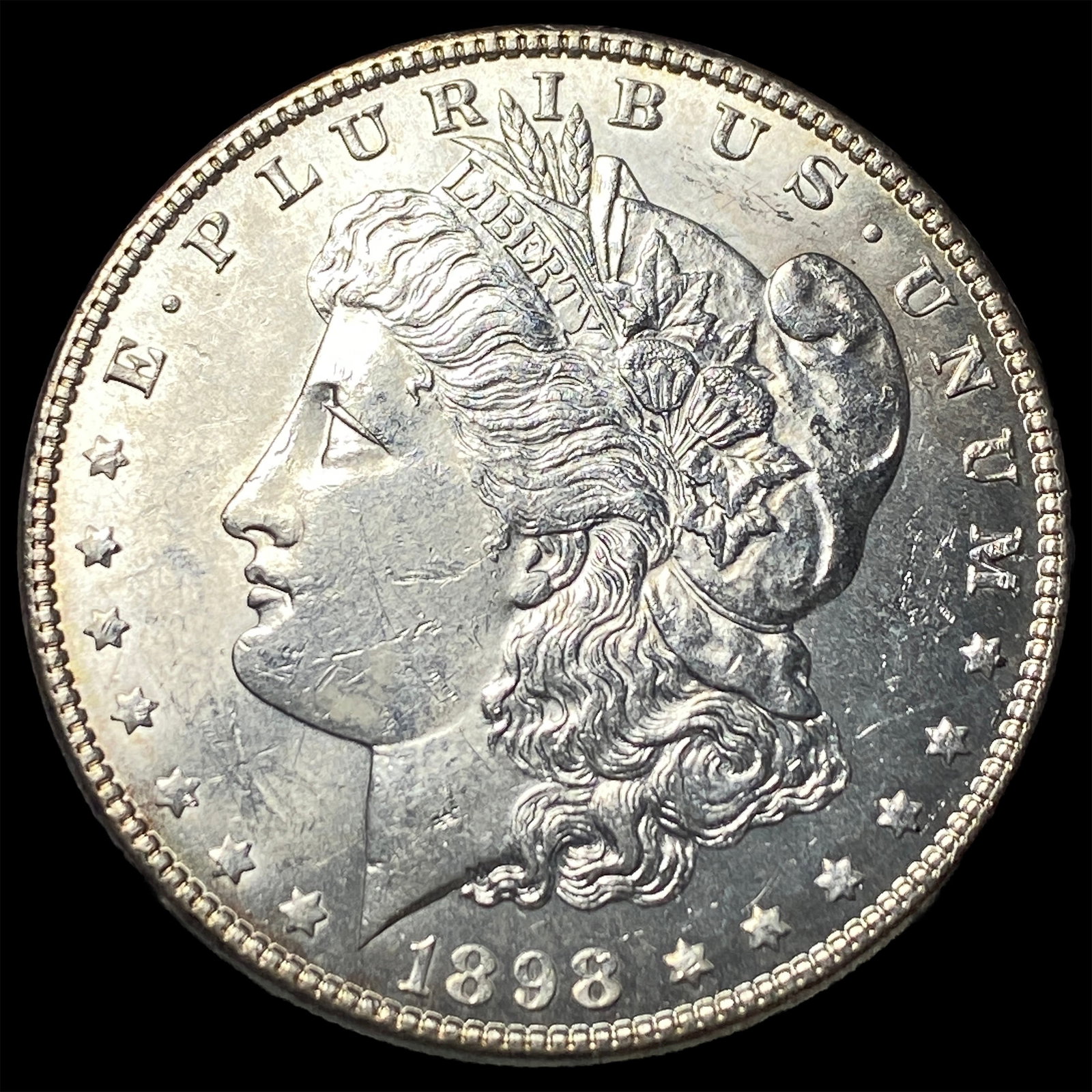 1898-S Silver Morgan Dollar GEM BU: 1898-S Silver Morgan Dollar GEM BU