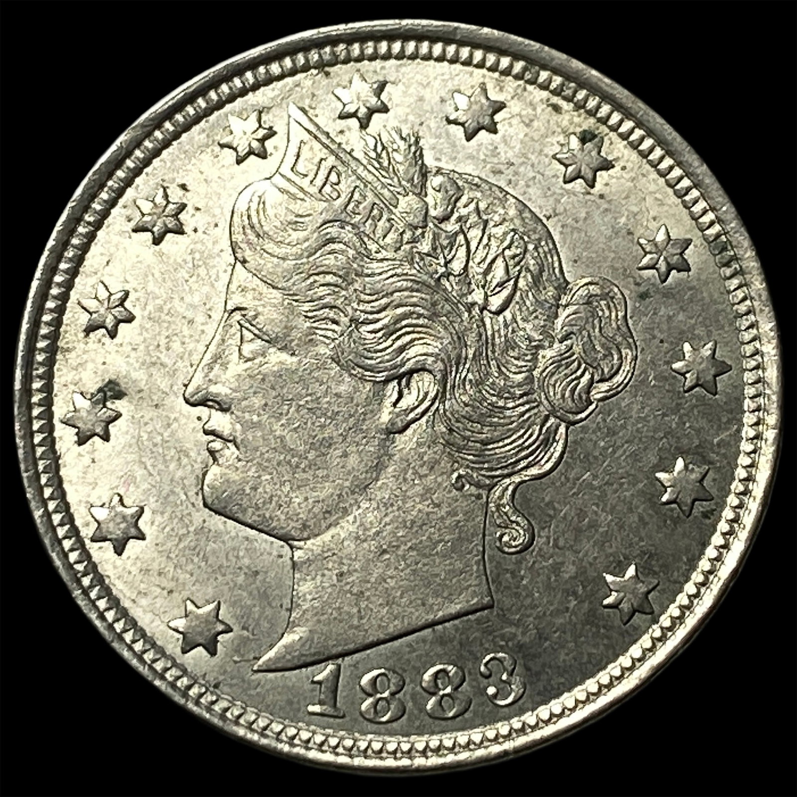 1883 Liberty Head Nickel (No Cents) CHOICE AU: 1883 Liberty Head Nickel (No Cents) CHOICE AU