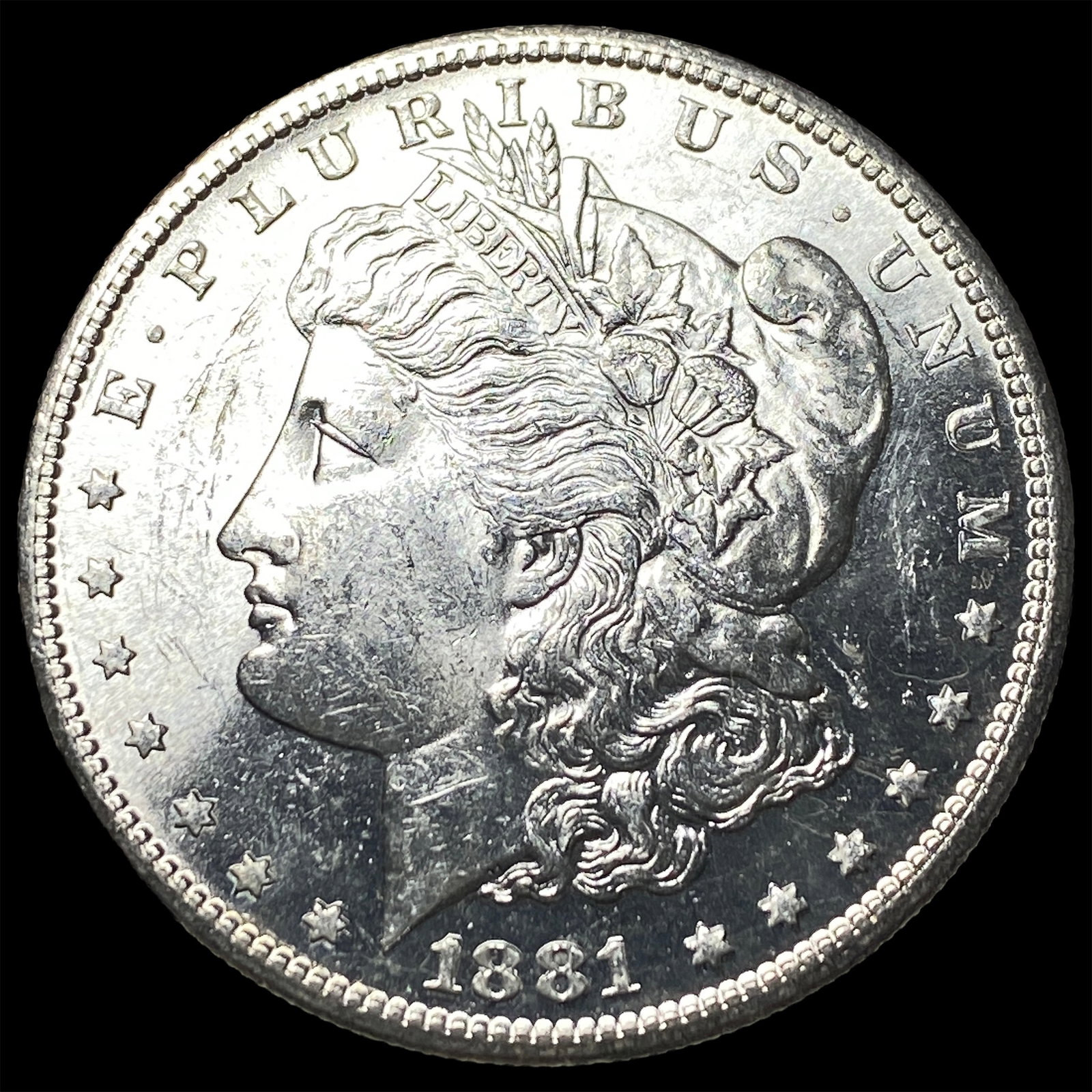 1881-S Silver Morgan Dollar CHOICE BU: 1881-S Silver Morgan Dollar CHOICE BU
