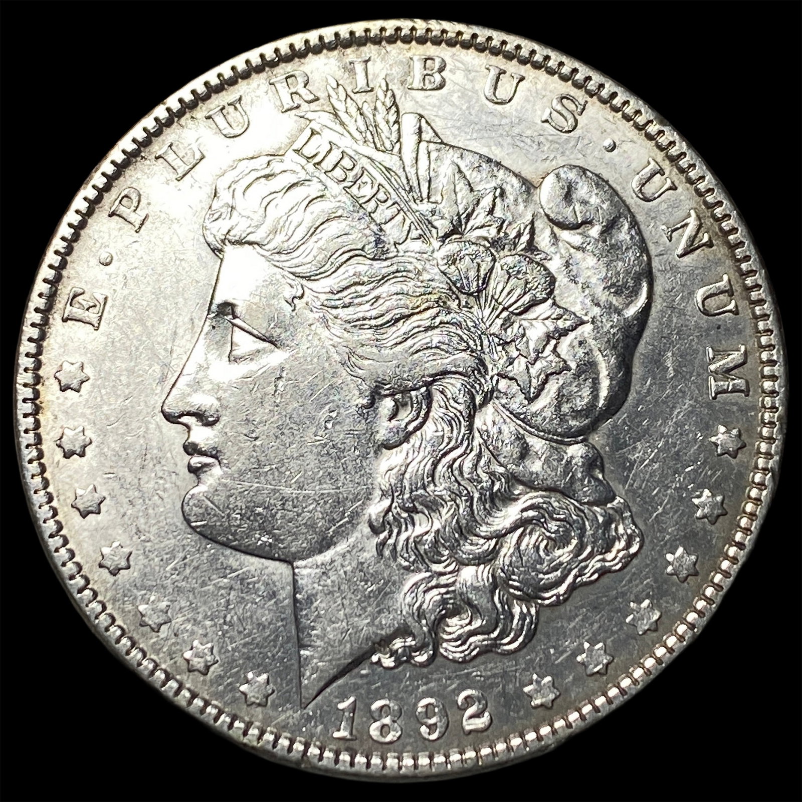1892 Morgan Silver Dollar CHOICE AU: 1892 Morgan Silver Dollar CHOICE AU