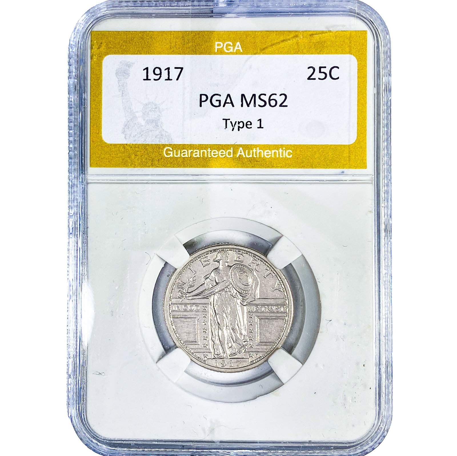 1917 Standing Liberty Quarter PGA MS62 Type 1 (1 of 2)