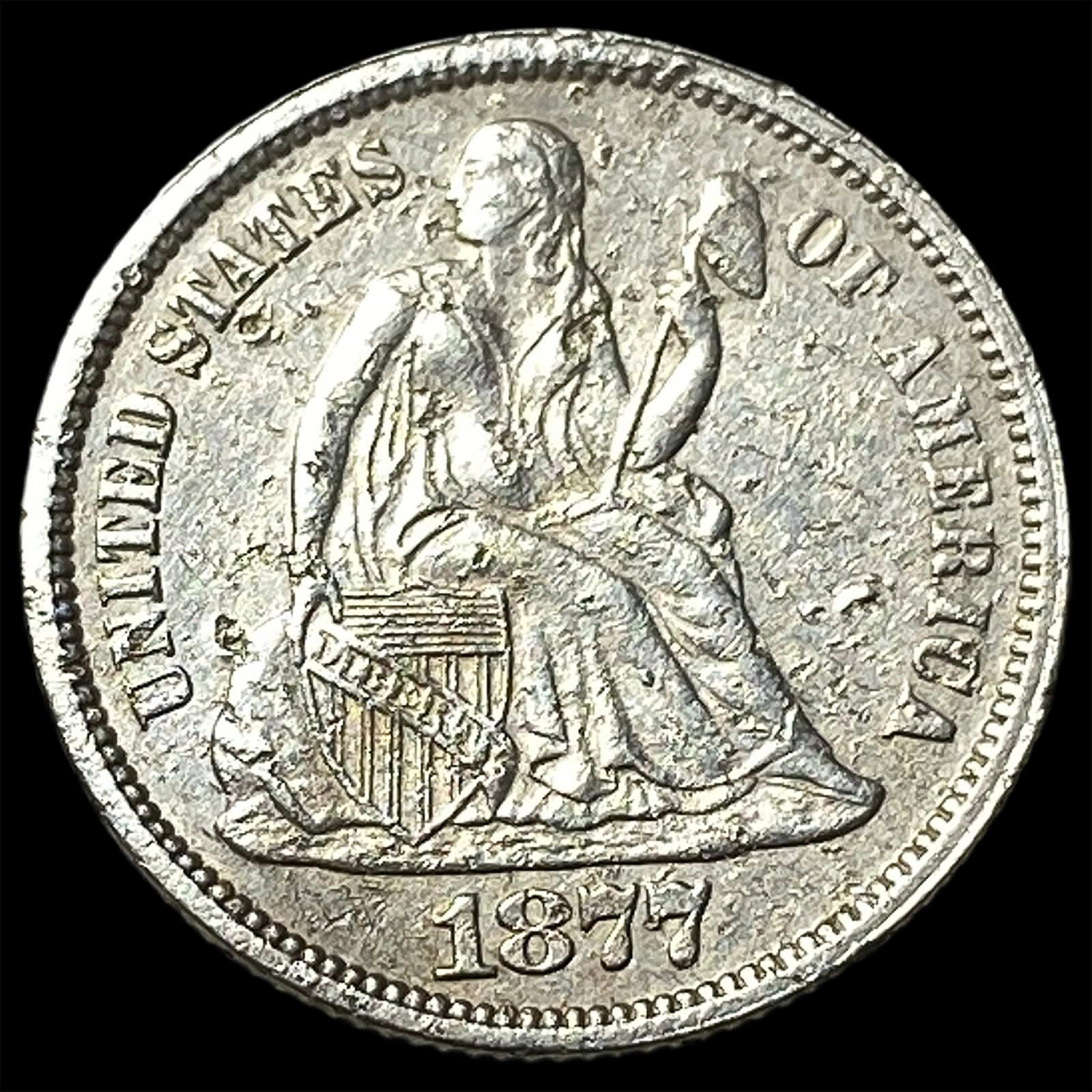 1877 Seated Liberty Dime UNCIRCULATED: 1877 Seated Liberty Dime UNCIRCULATED