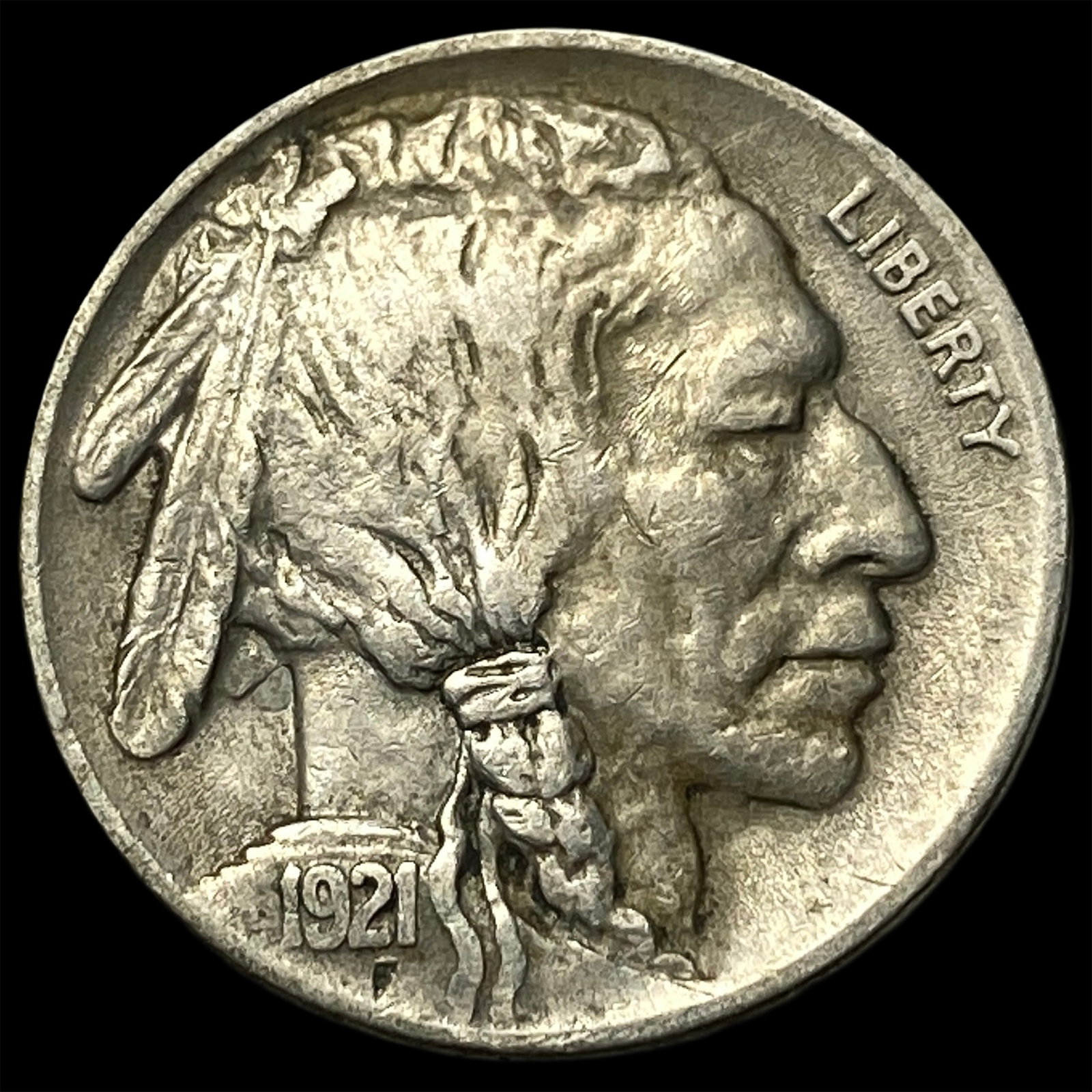 1921 Buffalo Nickel NEARLY UNCIRCULATED: 1921 Buffalo Nickel NEARLY UNCIRCULATED