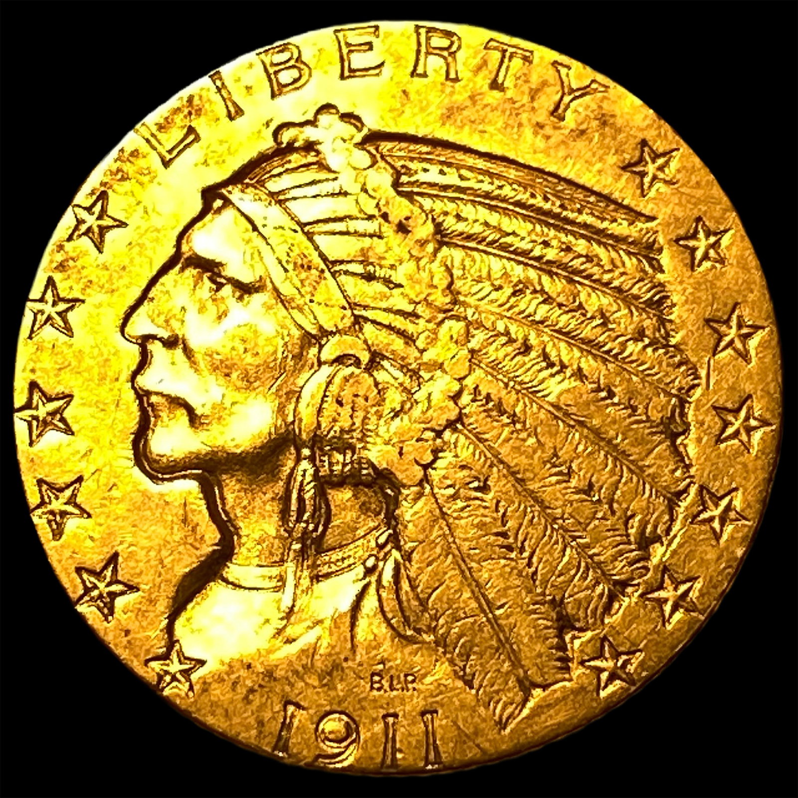 1911 Indian Head Half Eagle $5 Gold CHOICE AU (1 of 2)