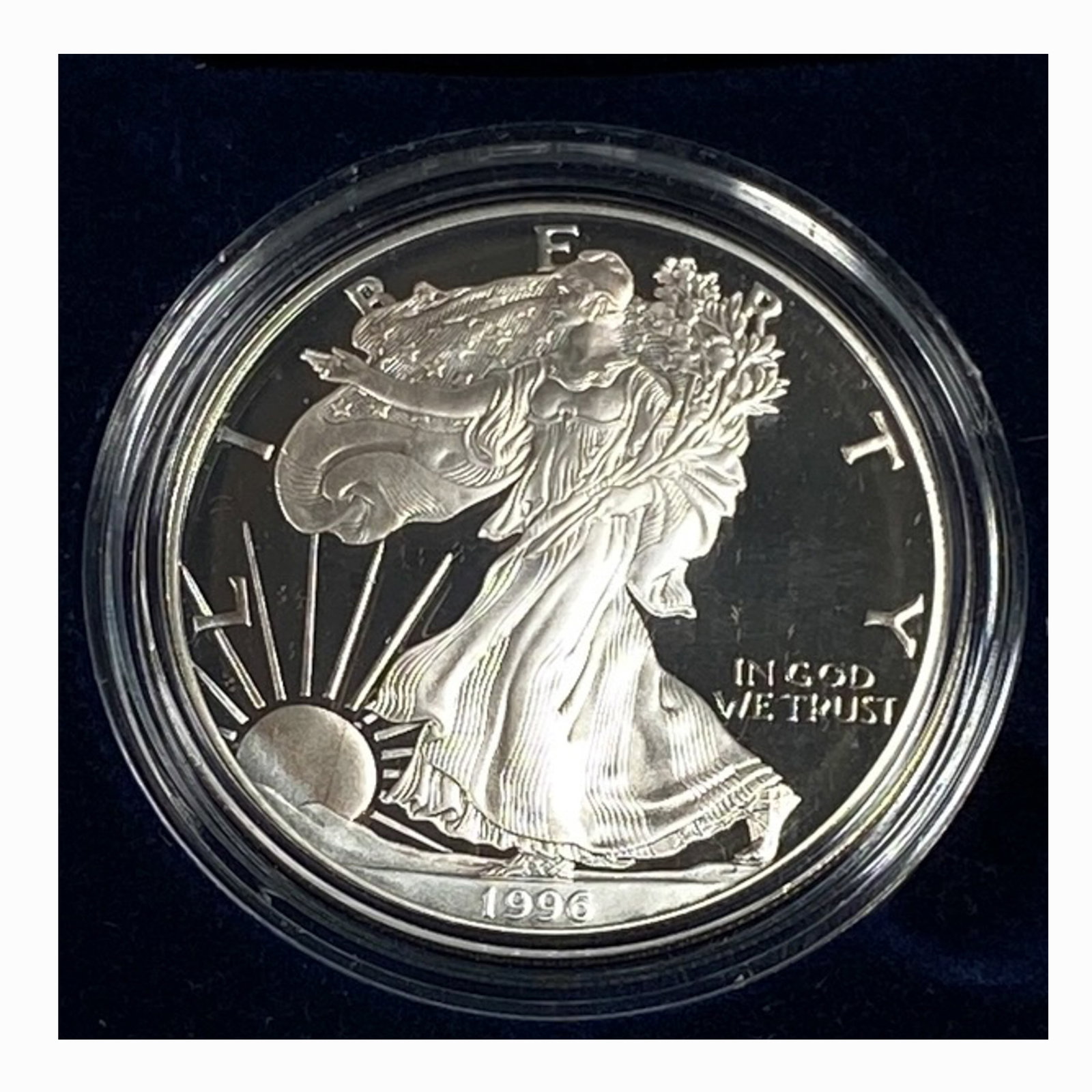 1996 American Eagle 1 oz Silver Proof Coin (1 of 2)