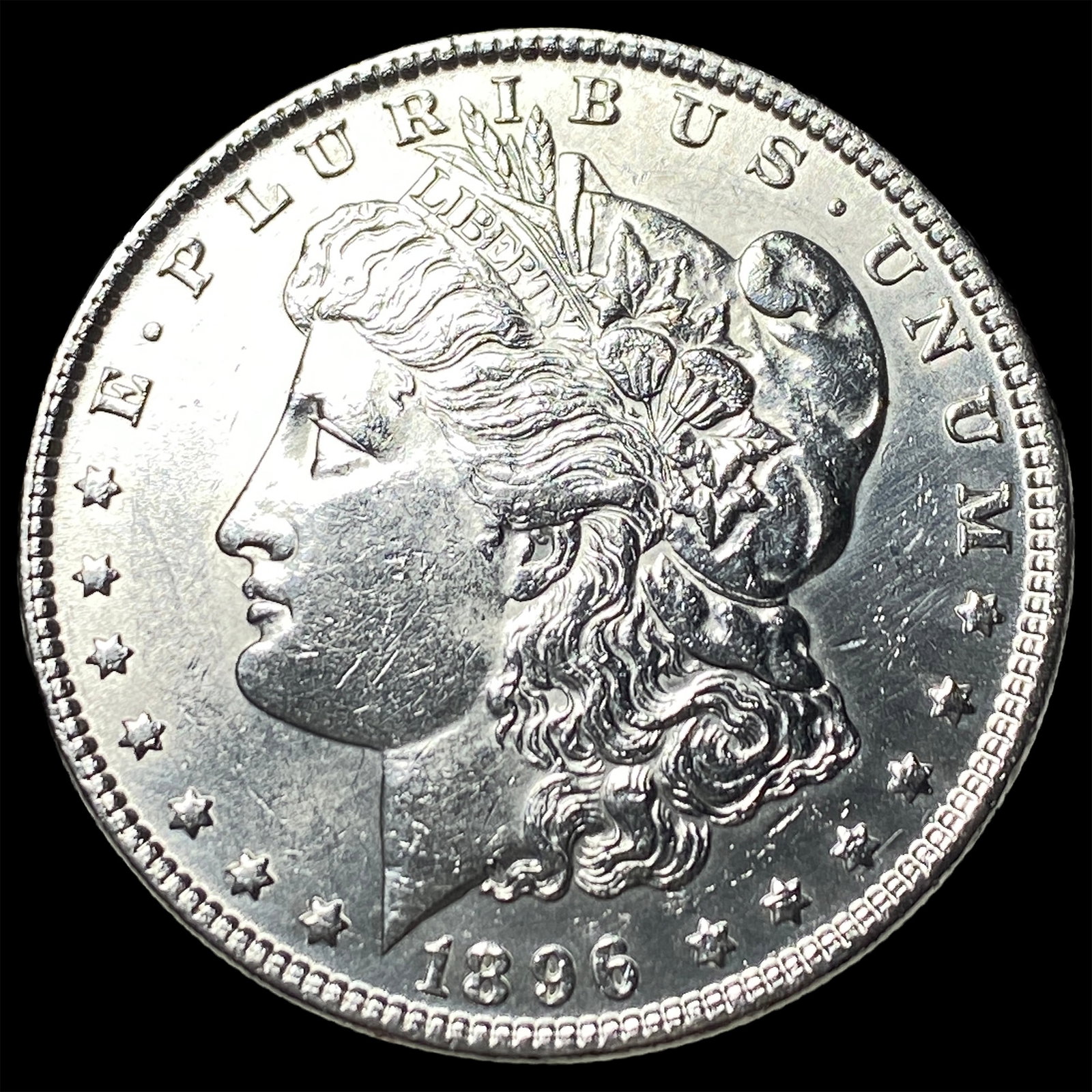 1896 Morgan Silver Dollar CHOICE AU: 1896 Morgan Silver Dollar CHOICE AU