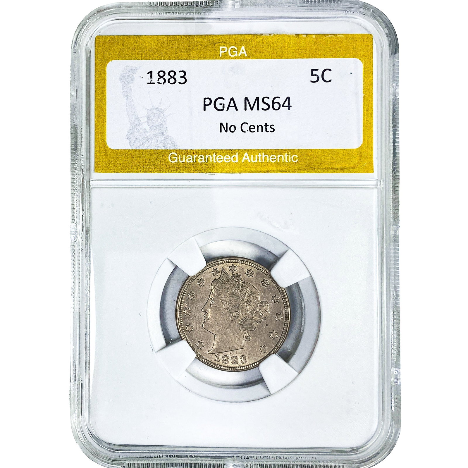 1883 Liberty Victory Nickel PGA MS64 No Cents: 1883 Liberty Victory Nickel PGA MS64 No Cents