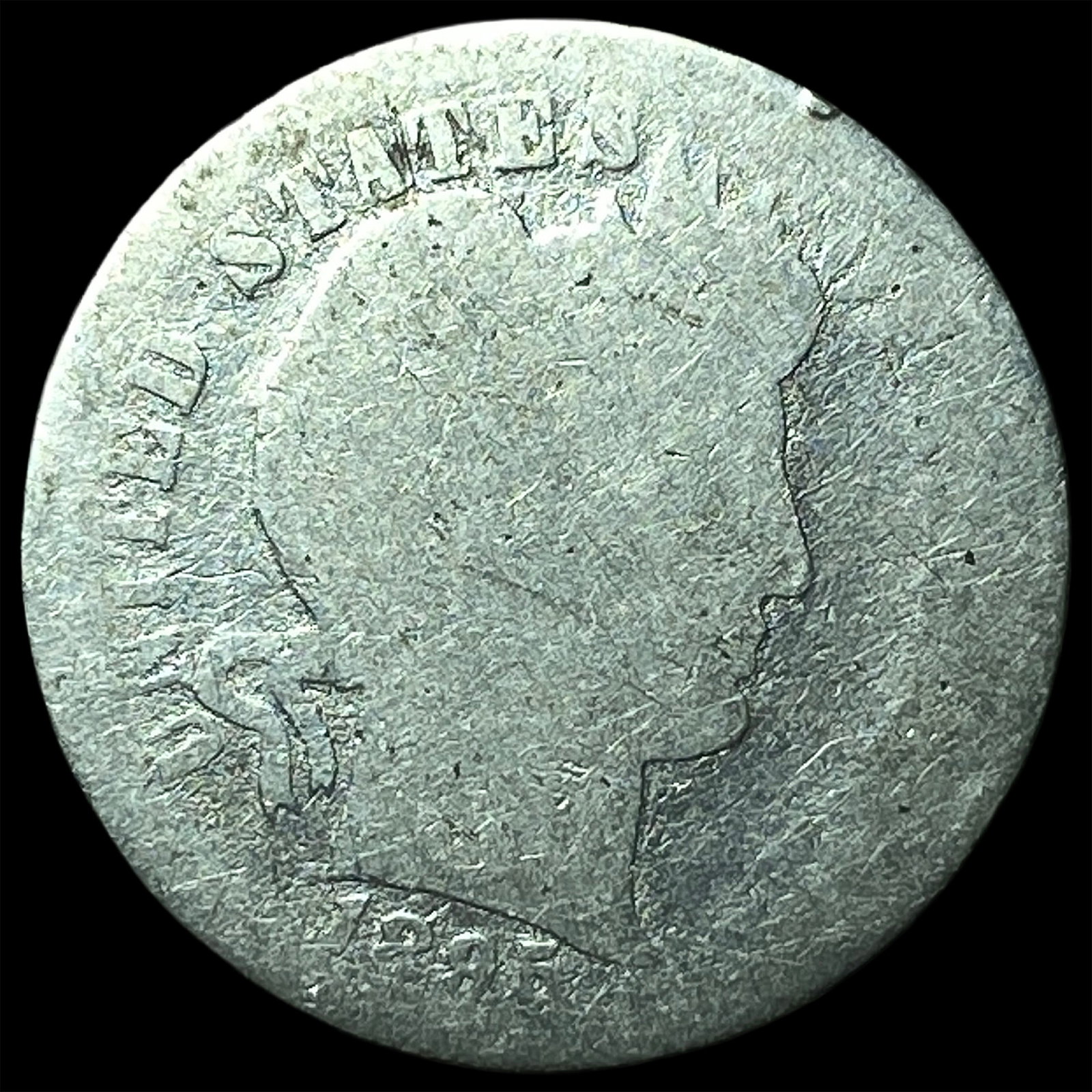 1895-S Silver Barber Dime NICELY CIRCULATED (1 of 2)