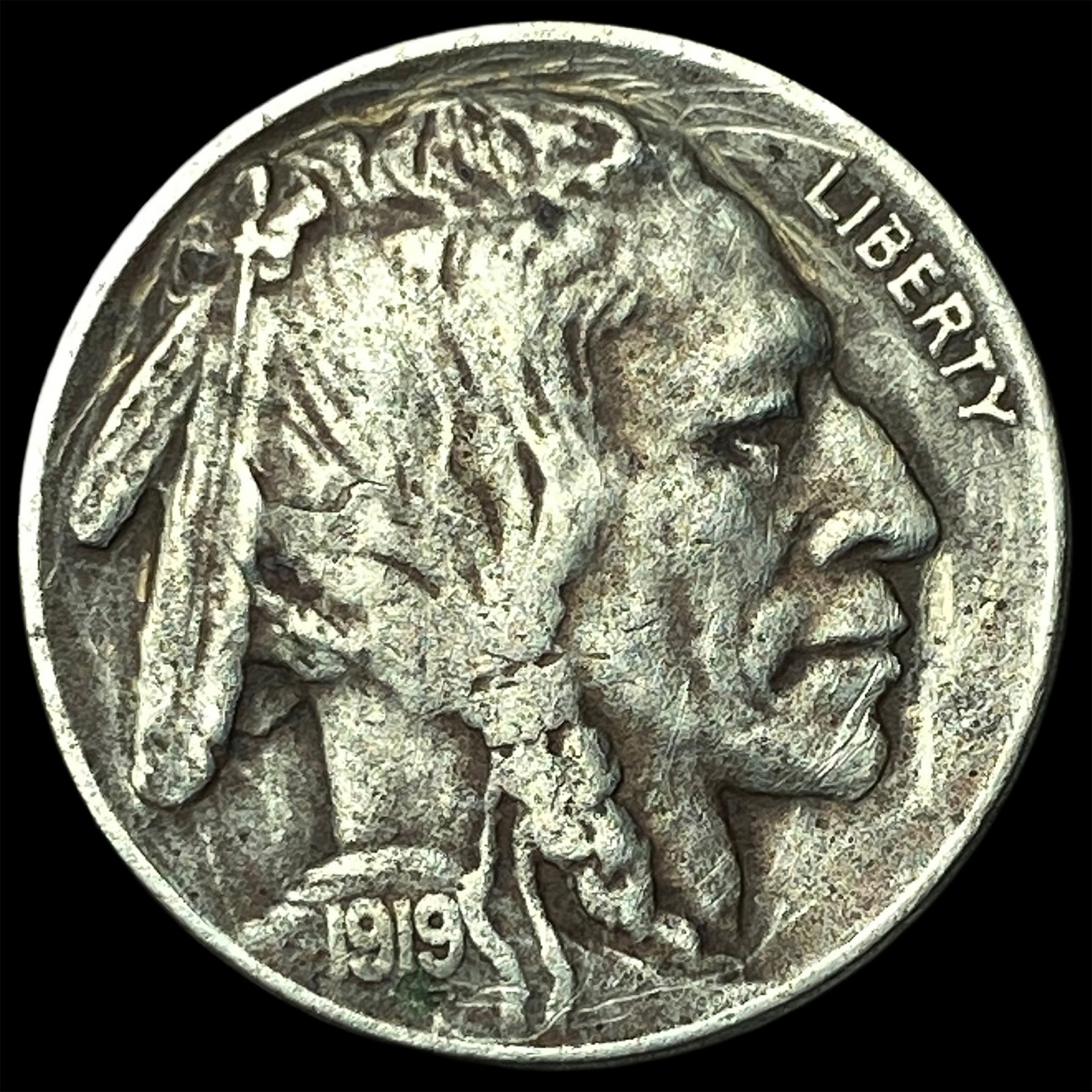 1919-S Buffalo Nickel NEARLY UNCIRCULATED (1 of 2)