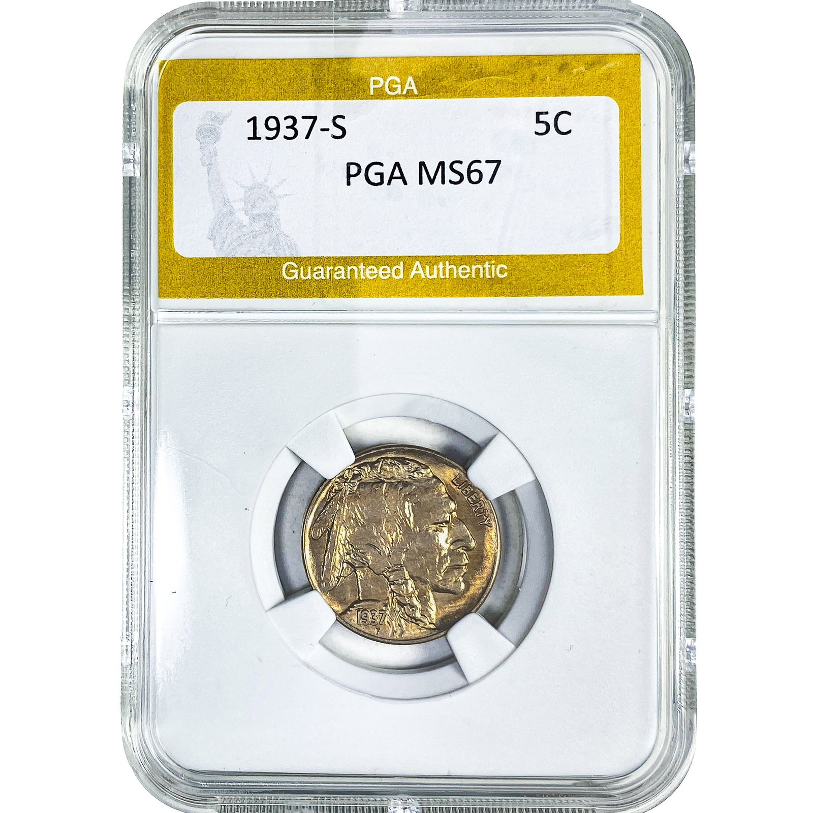1937-S Buffalo Nickel PGA MS67 (1 of 2)