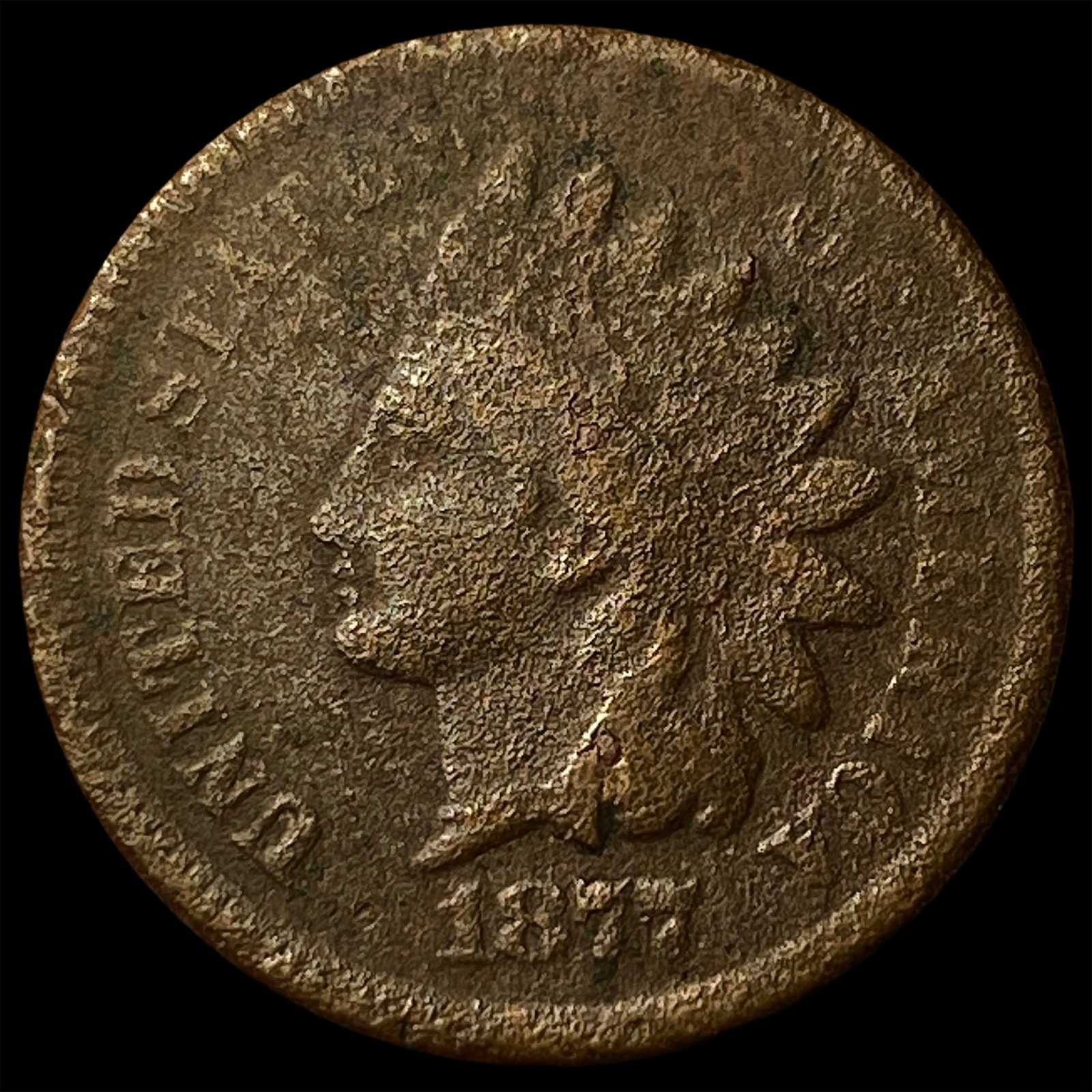 1877 Indian Head Cent LIGHTLY CIRCULATED (1 of 2)