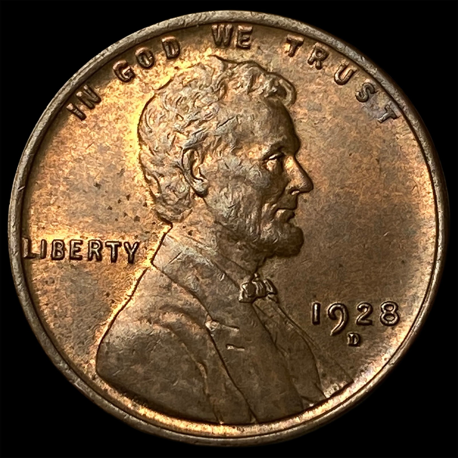 1928-D Lincoln Wheat Cent LIGHTLY CIRCULATED: 1928-D Lincoln Wheat Cent LIGHTLY CIRCULATED