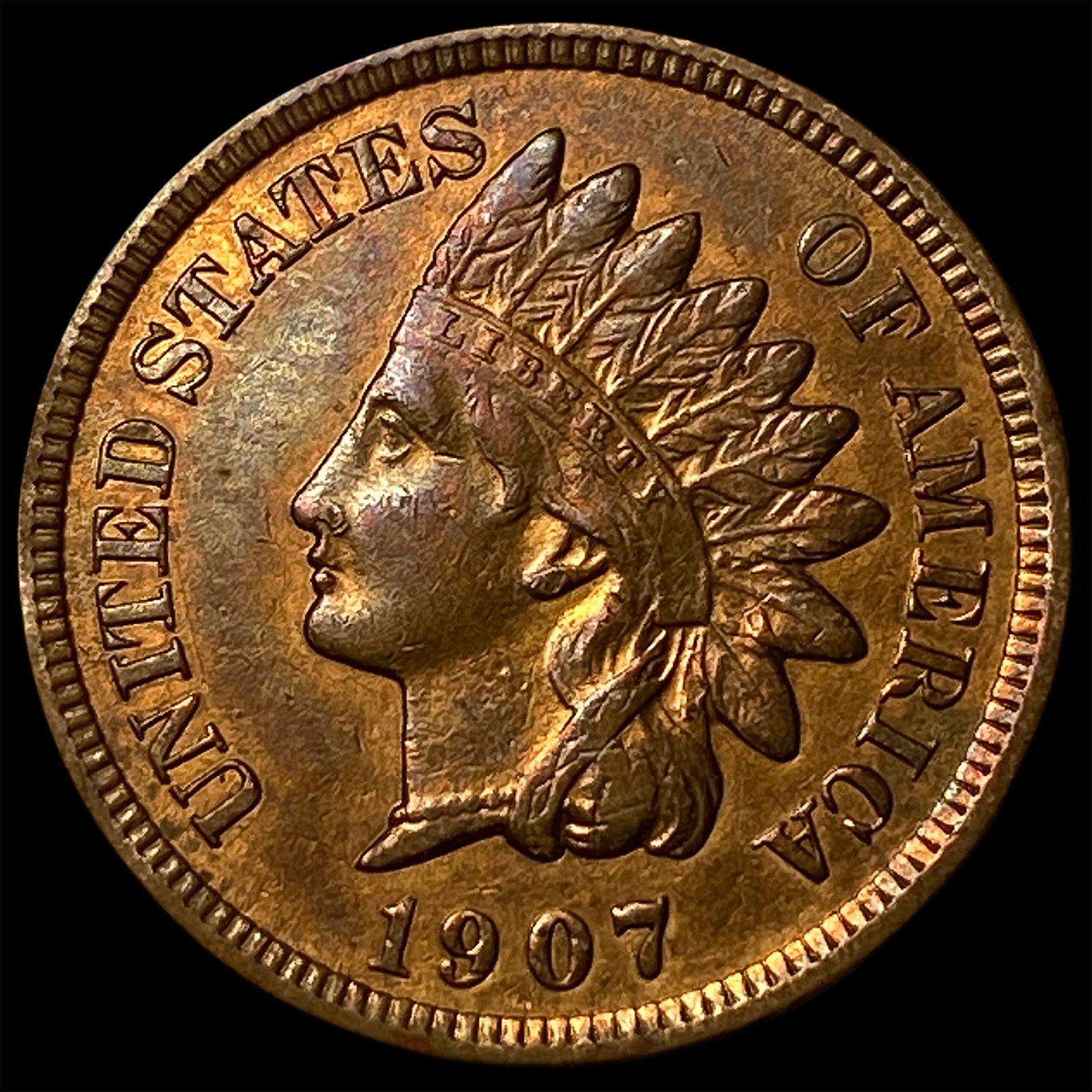1907 Indian Head Cent CHOICE AU: 1907 Indian Head Cent CHOICE AU