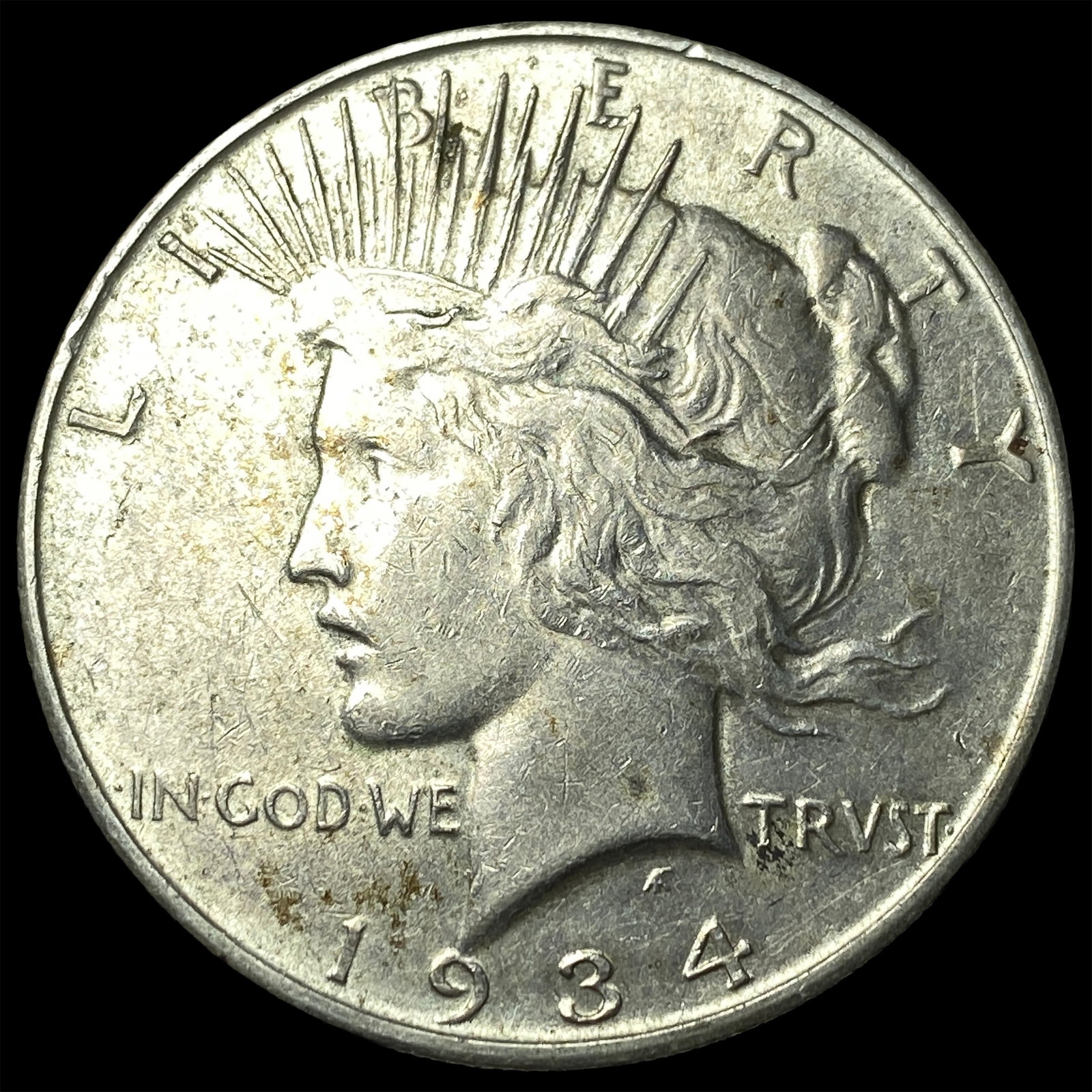 1934 Silver Peace Dollar LIGHTLY CIRCULATED: 1934 Silver Peace Dollar LIGHTLY CIRCULATED