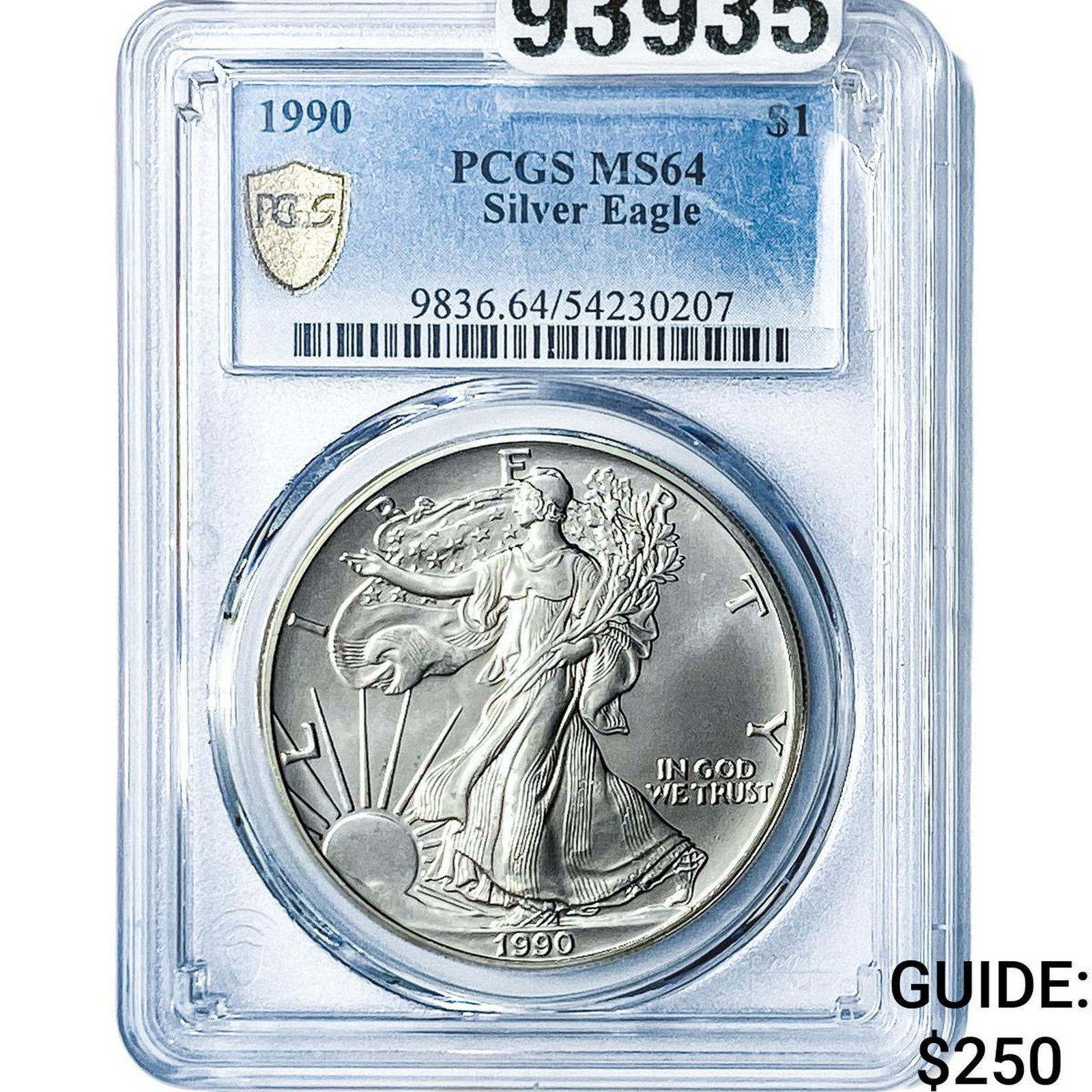 1990 Silver Eagle PCGS MS64 (1 of 2)